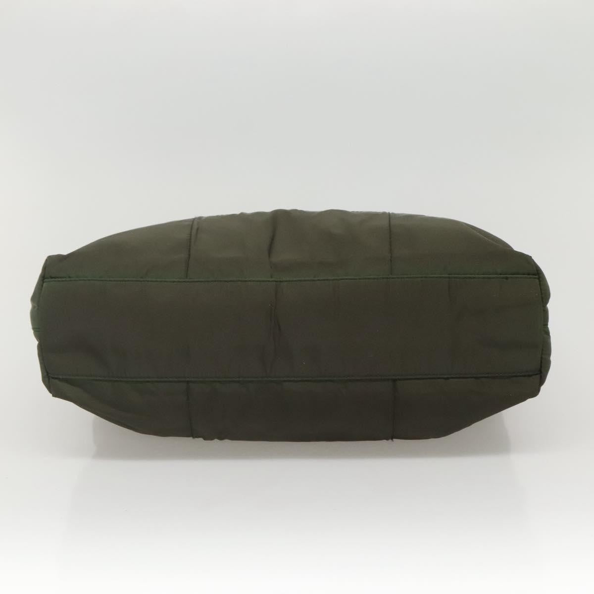 Prada Vintage Tessuto Khaki Nylon Shoulder Bag Bag (Pre-Owned)