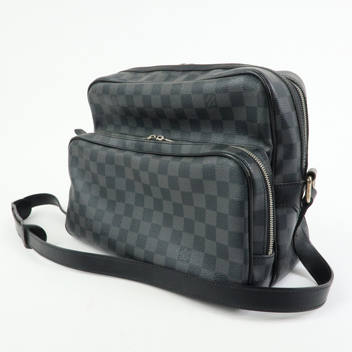 Louis Vuitton Leoh Damier Black Canvas Crossbody Bag Bag (Pre-Owned)