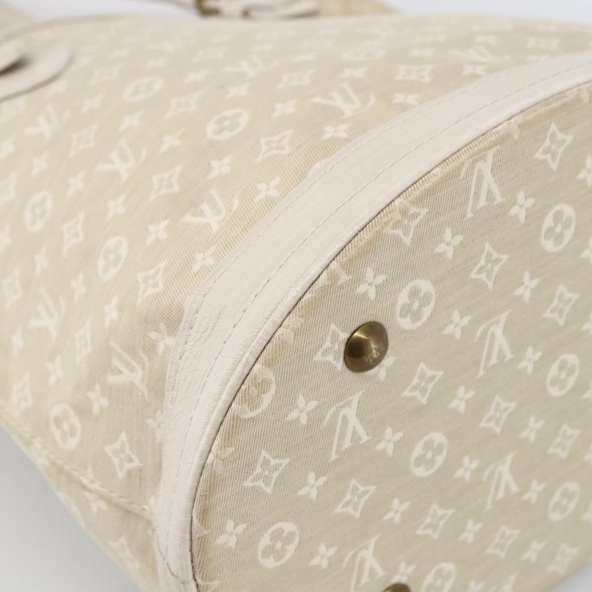 Louis Vuitton Petit Bucket Mini Lin Beige Canvas Shoulder Bag Bag (Pre-Owned)