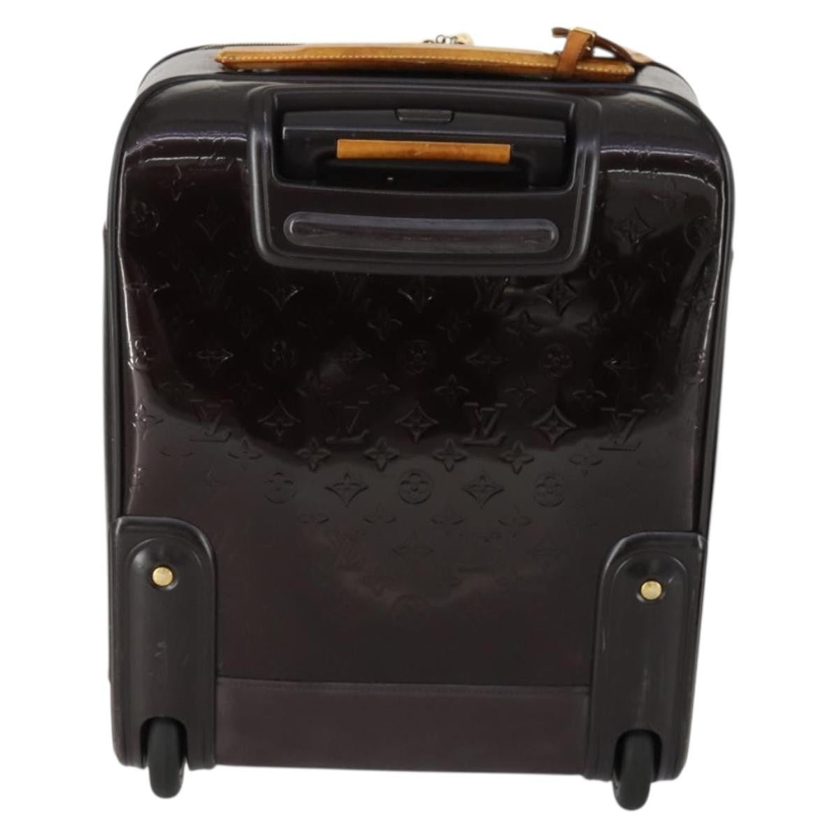 Louis Vuitton Pegase Luggage Monogram Vernis Brown Patent_Leather Travel Bag Bag (Pre-Owned)