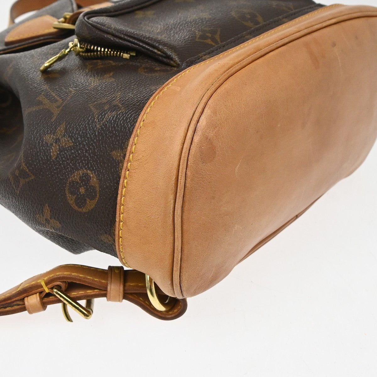 Louis Vuitton Vintage Montsouris Monogram Canvas Brown Canvas Backpack Bag (Pre-Owned)