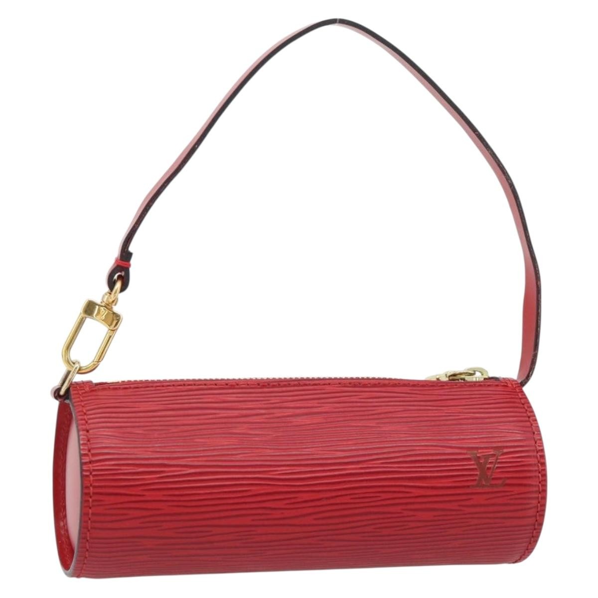 Louis Vuitton Soufflot Pochette Epi Leather Red Leather Clutche & Pouche Bag (Pre-Owned)