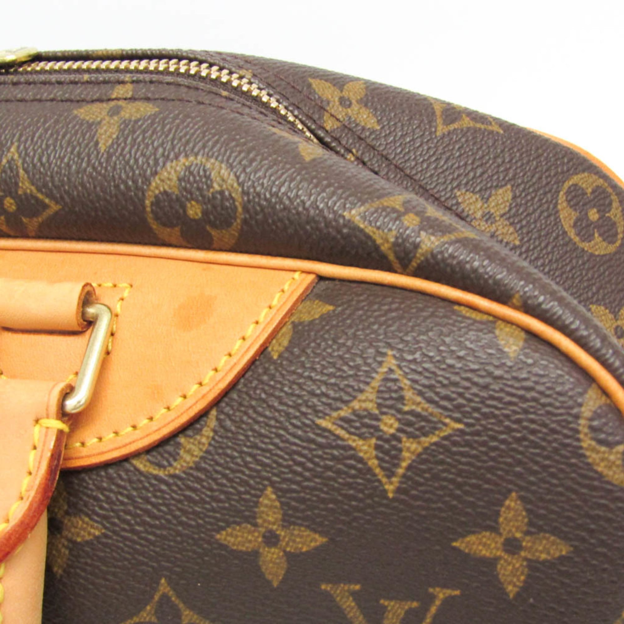 Louis Vuitton Deauville Monogram Brown Canvas Handbag (Pre-Owned)