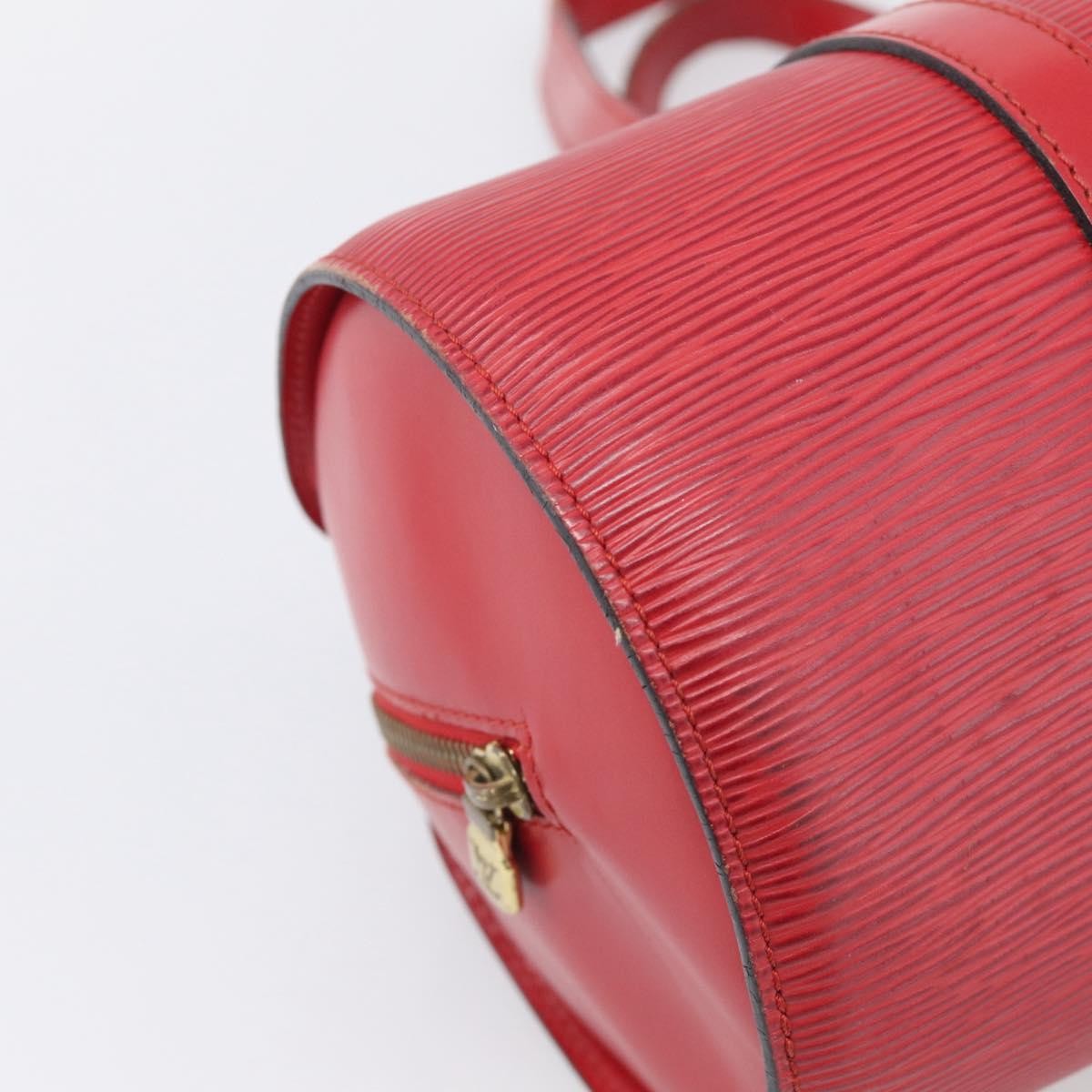 Louis Vuitton Soufflot Epi Leather Red Leather Tote Bag Bag (Pre-Owned)