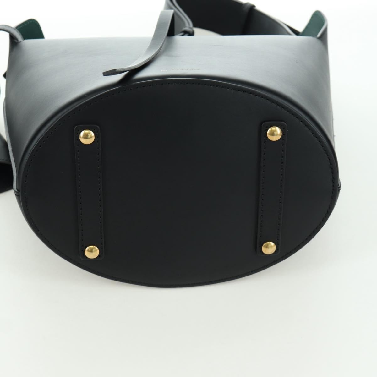 Burberry Supple Bucket Leather Black Leather Handbag (Pre-Owned)