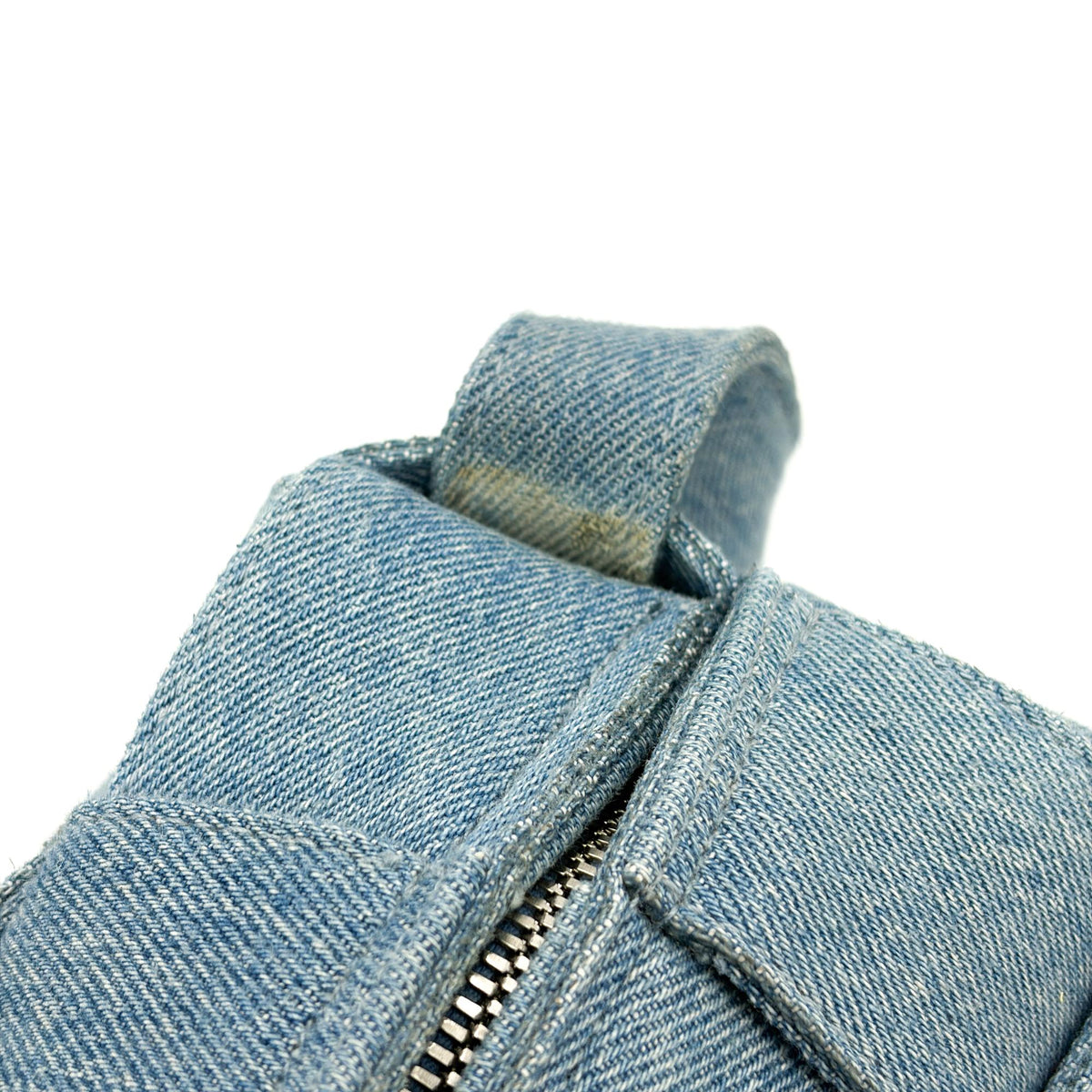 Bottega Veneta Cassette Crossbody Bag Maxi Intrecciato Denim Blue Denim_Jeans Crossbody Bag Bag (Pre-Owned)