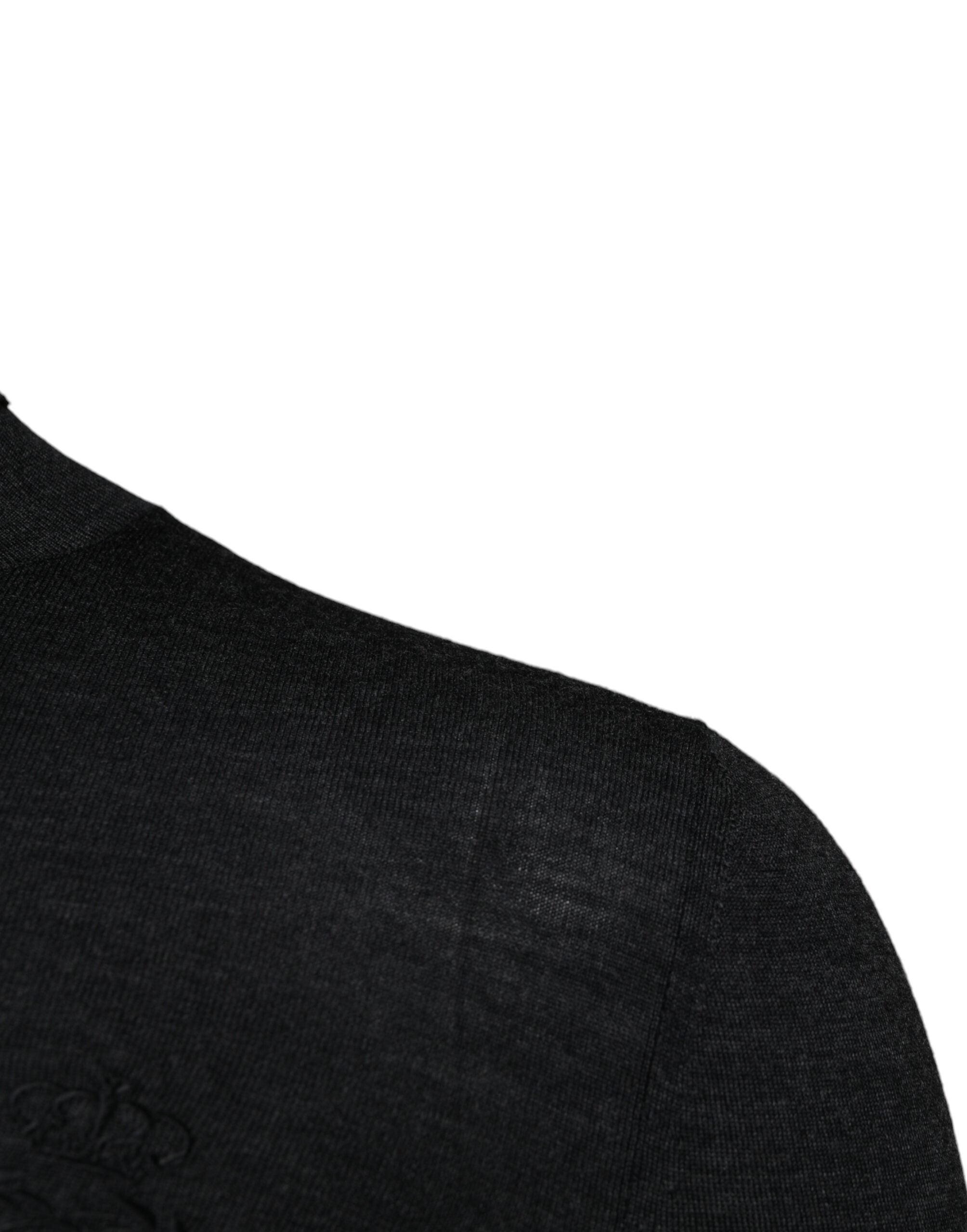 Dolce & Gabbana Black Wool Turtleneck Pullover Men's Sweater (Pre-Owned)