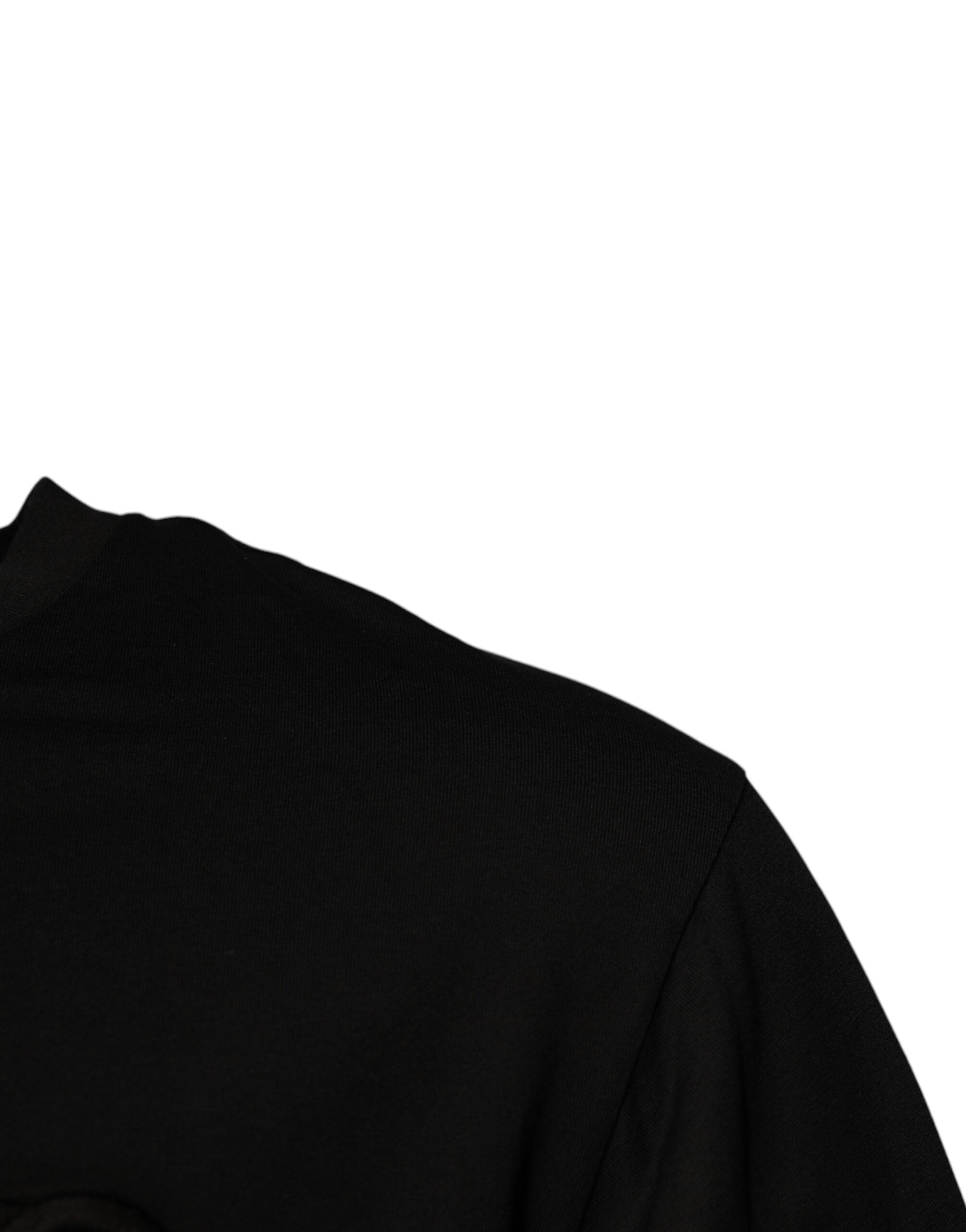 Dolce & Gabbana Black DG Logo Cotton Crew Neck Men's T-shirt
