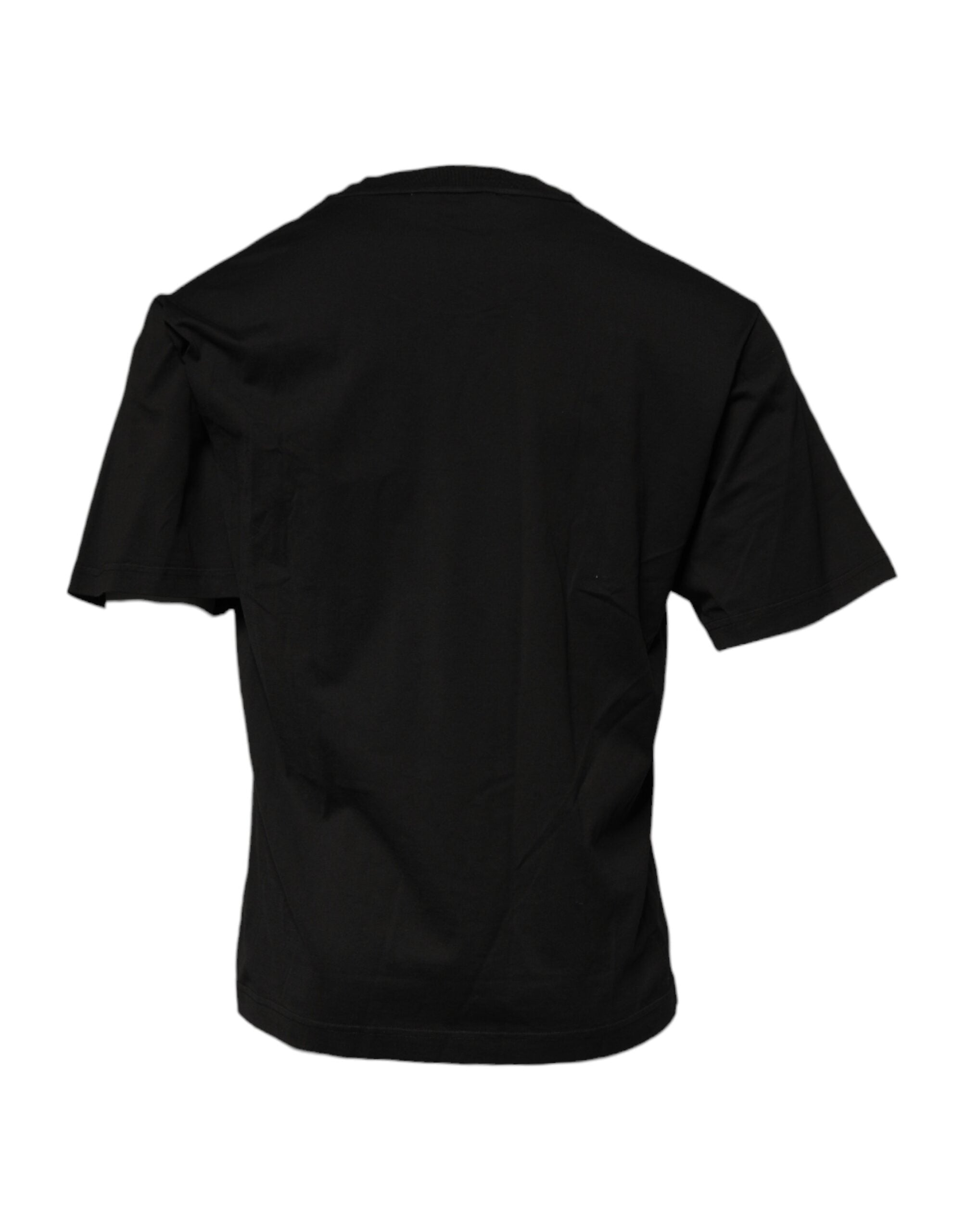 Dolce & Gabbana Black DG Logo Cotton Crew Neck Men's T-shirt