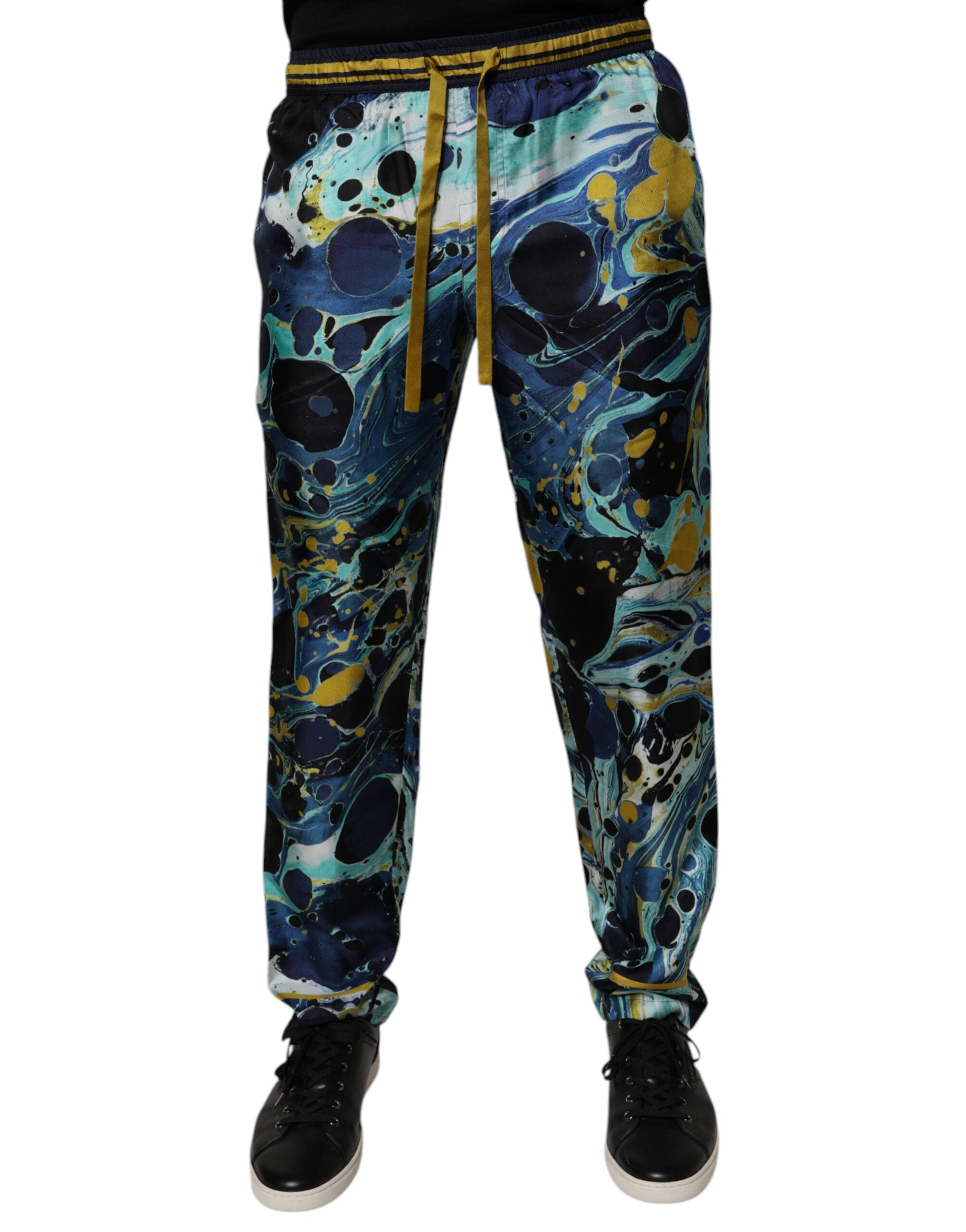 Dolce & Gabbana Multicolor Marble Print Jogger SweatMen's Men's Pants