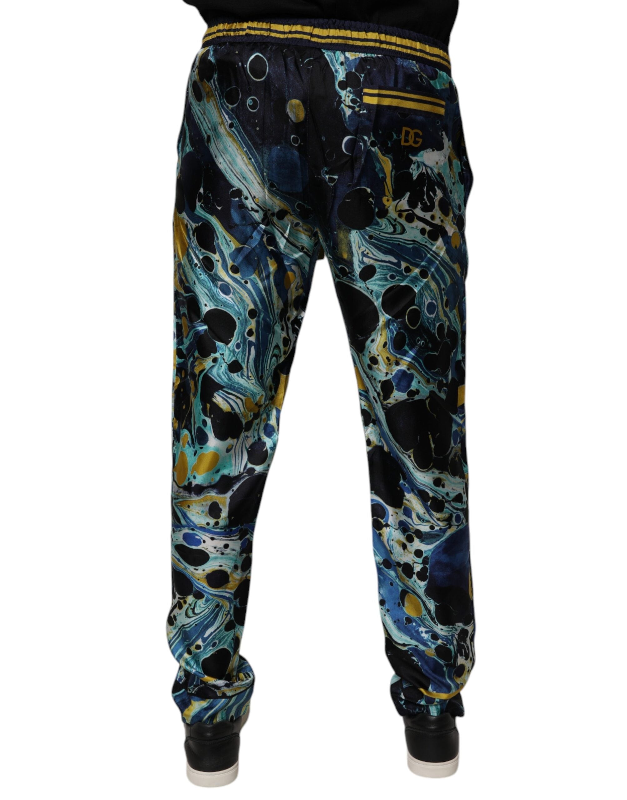 Dolce & Gabbana Multicolor Marble Print Jogger SweatMen's Men's Pants