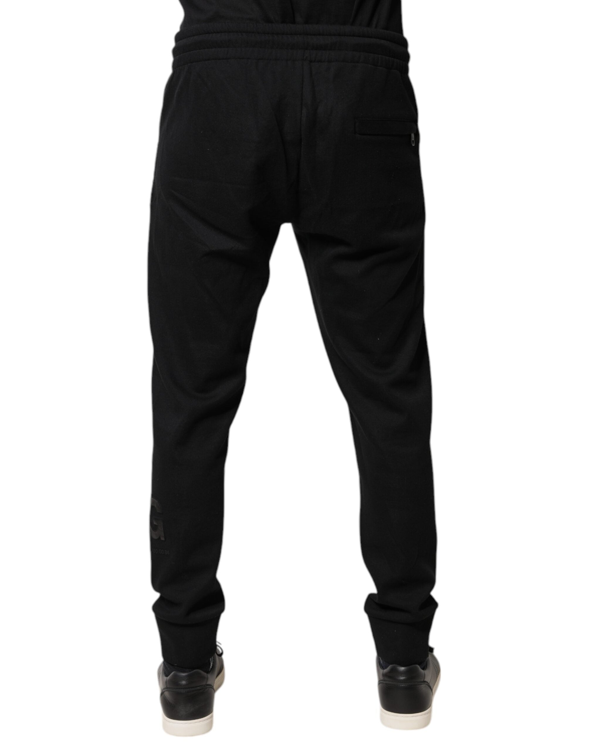 Dolce & Gabbana Black Cotton Jogger Jogging Men's Pants (Pre-Owned)