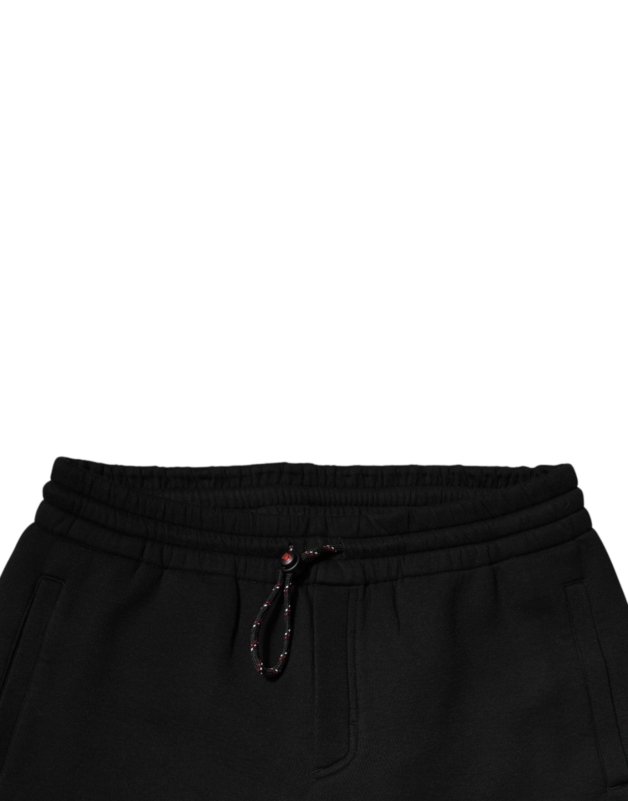 Dolce & Gabbana Black Logo Patch CottonJogger SweatMen's Men's Pants (Pre-Owned)
