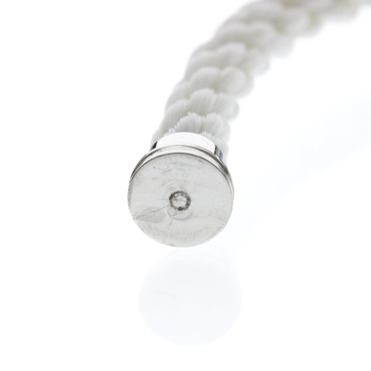 Fred Paris Force 10 Interchangeable Woven Cord And 18K Rose Gold With Diamonds Silver White_Gold Bracelet Jewelry (Pre-Owned)
