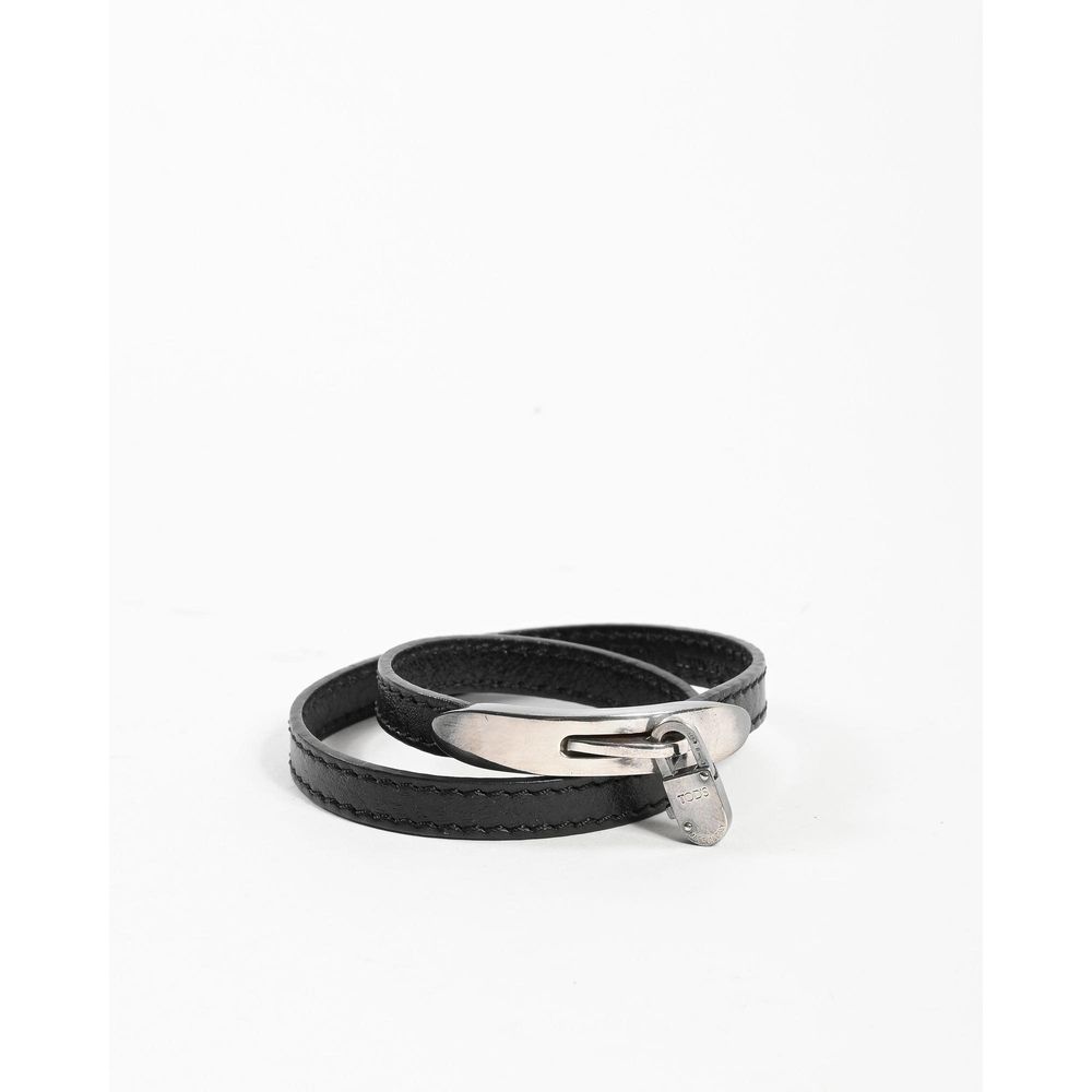 Tod's Black Leather Women's Bracelet (Pre-Owned)