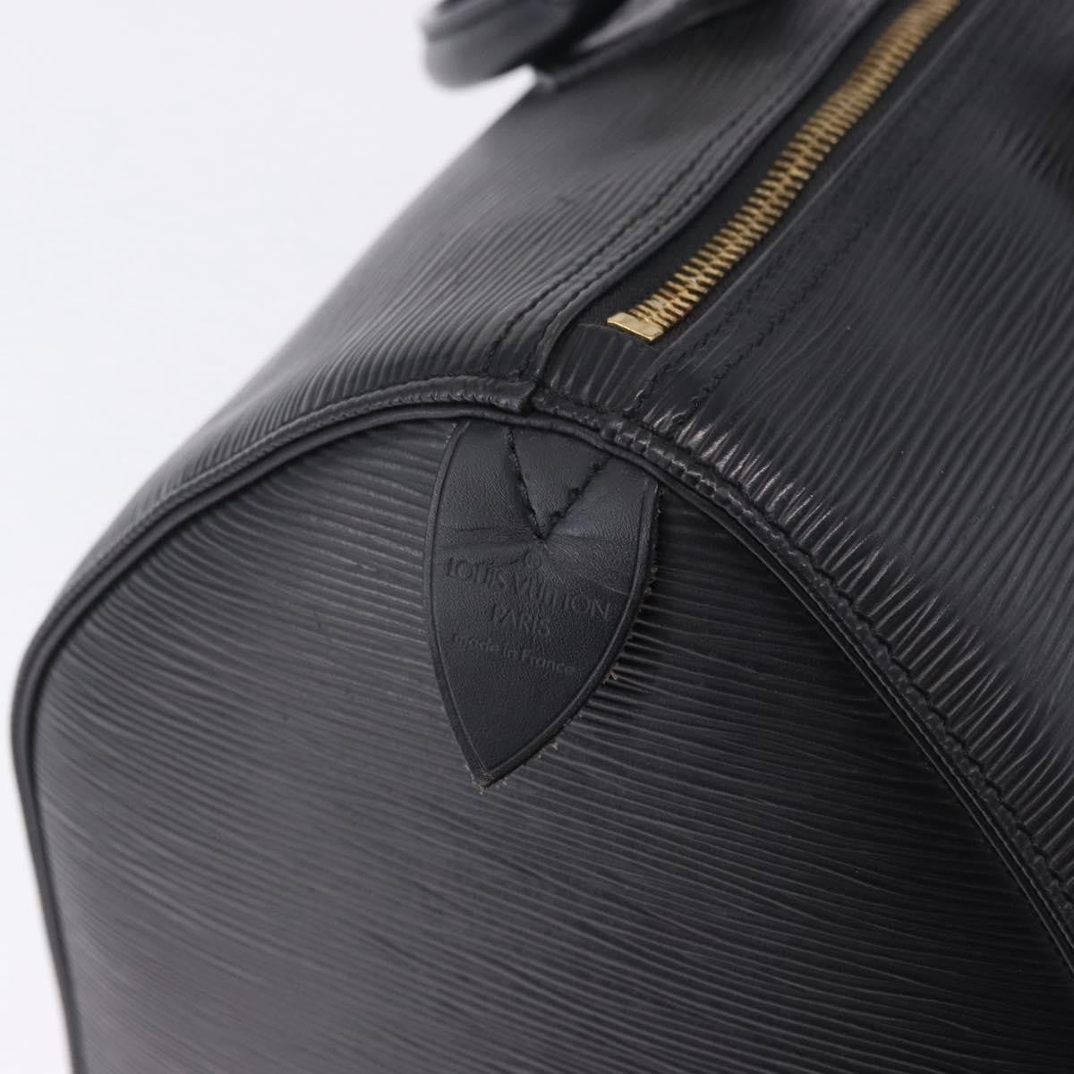Louis Vuitton Speedy Epi Leather Black Leather Handbag (Pre-Owned)
