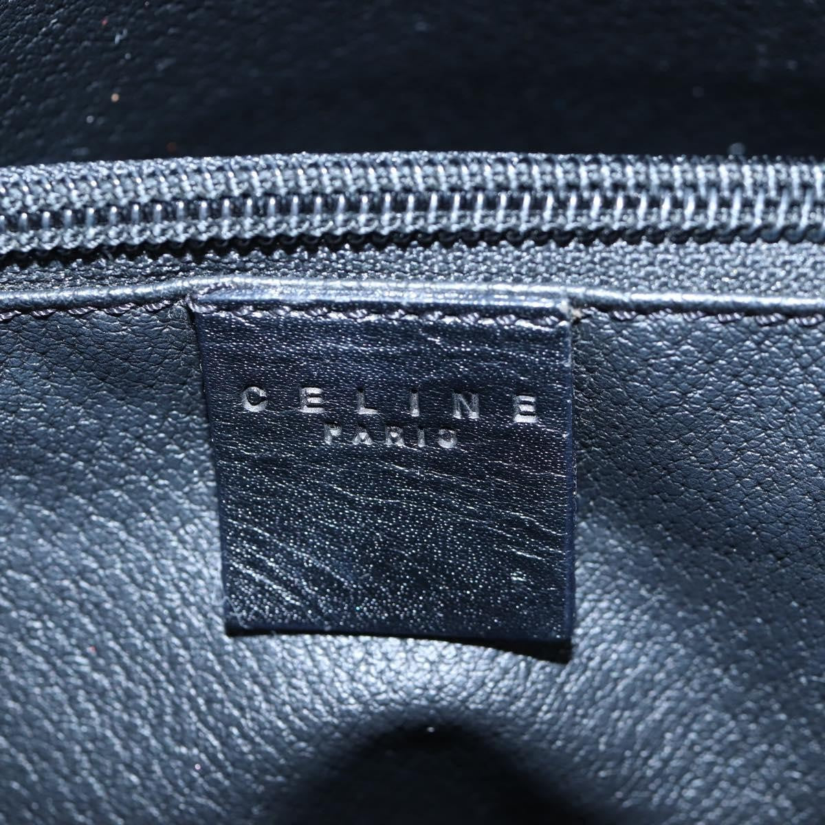 Celine C Macadam Tote Pvc Leather/ Macadam Canvas Black Pvc Shoulder Bag Bag (Pre-Owned)