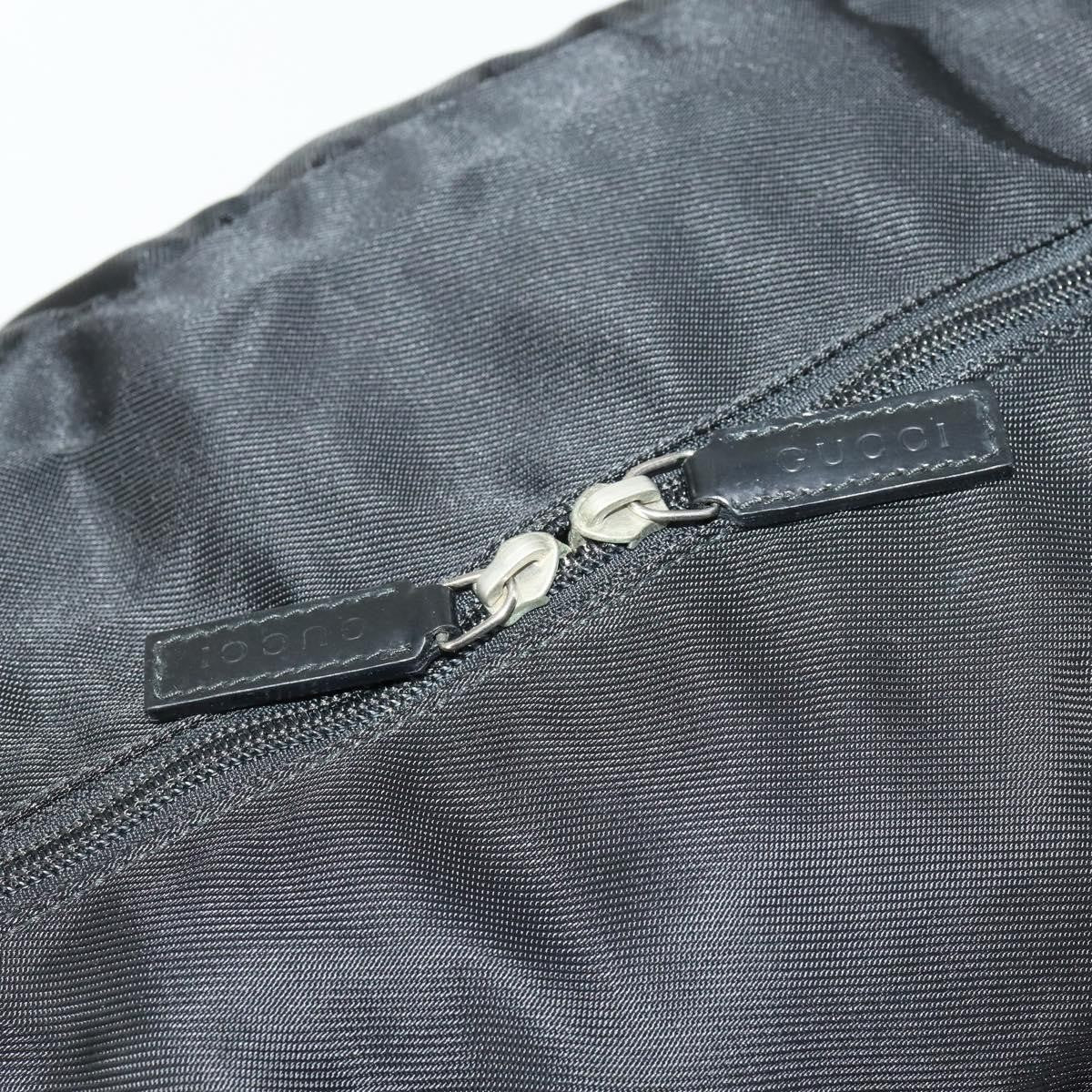 Gucci Vintage Nylon Black Nylon Travel Bag Bag (Pre-Owned)