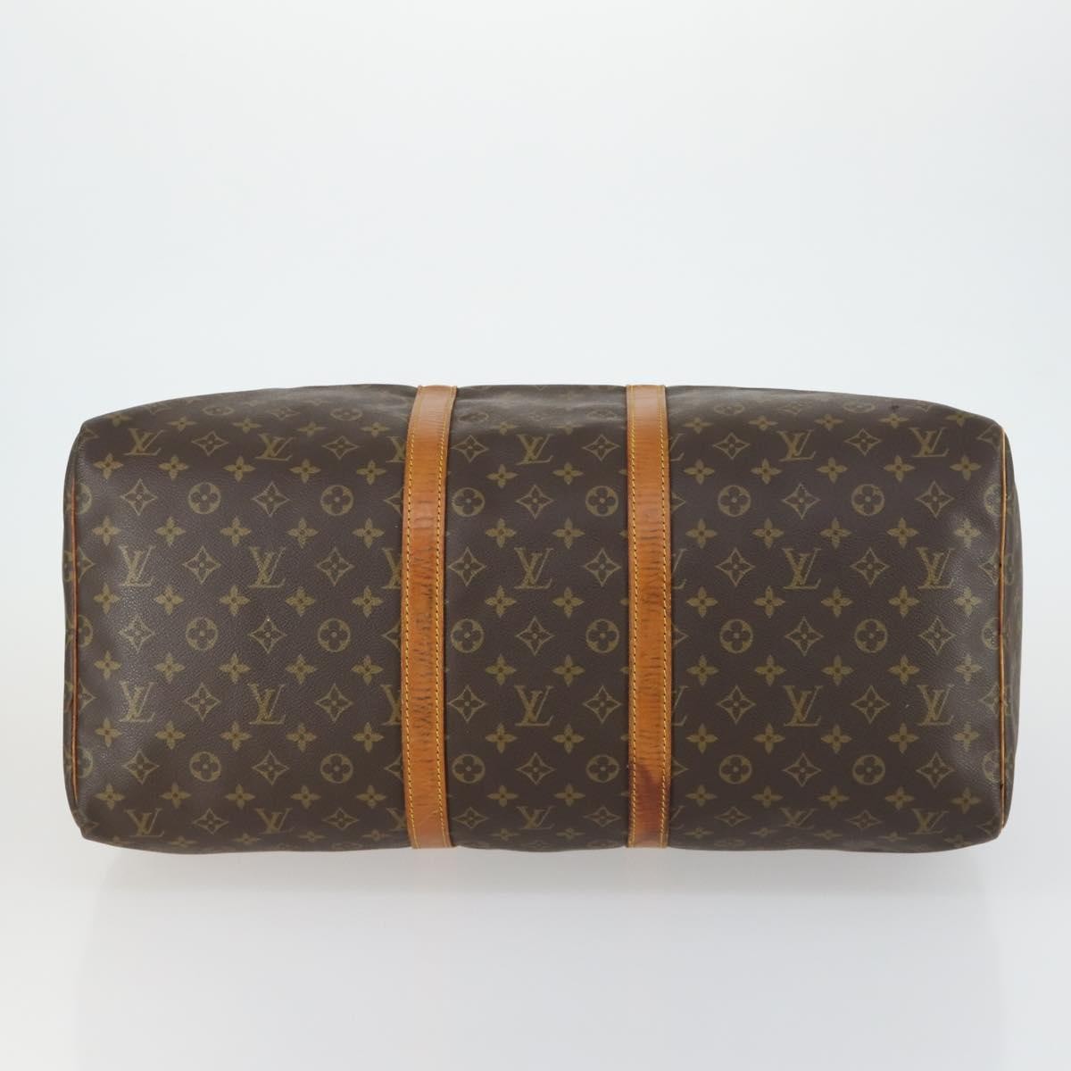 Louis Vuitton Keepall Monogram Canvas Brown Canvas Travel Bag Bag (Pre-Owned)