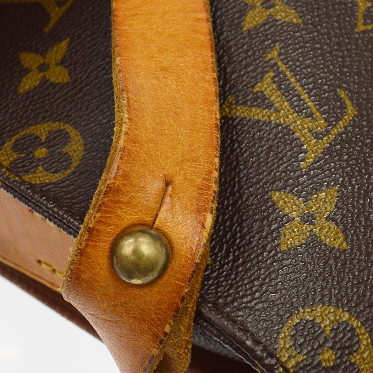 Louis Vuitton Cartouchiere Monogram Canvas Brown Canvas Handbag (Pre-Owned)