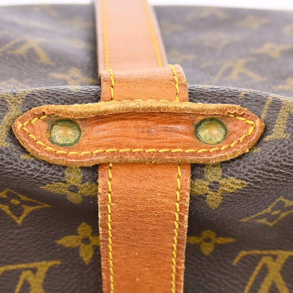 Louis Vuitton Saumur Monogram Brown Canvas Shoulder Bag Bag (Pre-Owned)