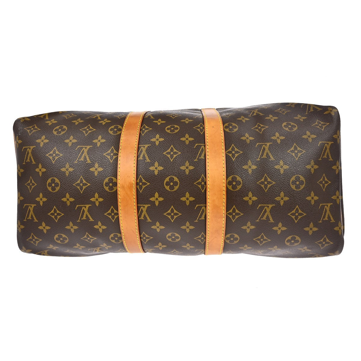 Louis Vuitton Keepall Monogram Brown Canvas Travel Bag Bag (Pre-Owned)