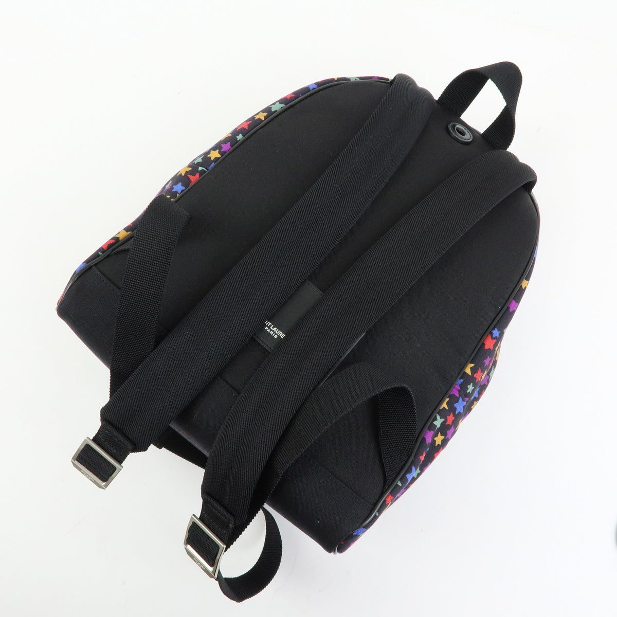 Saint Laurent City Printed Corduroy Multicolour Canvas Backpack Bag (Pre-Owned)