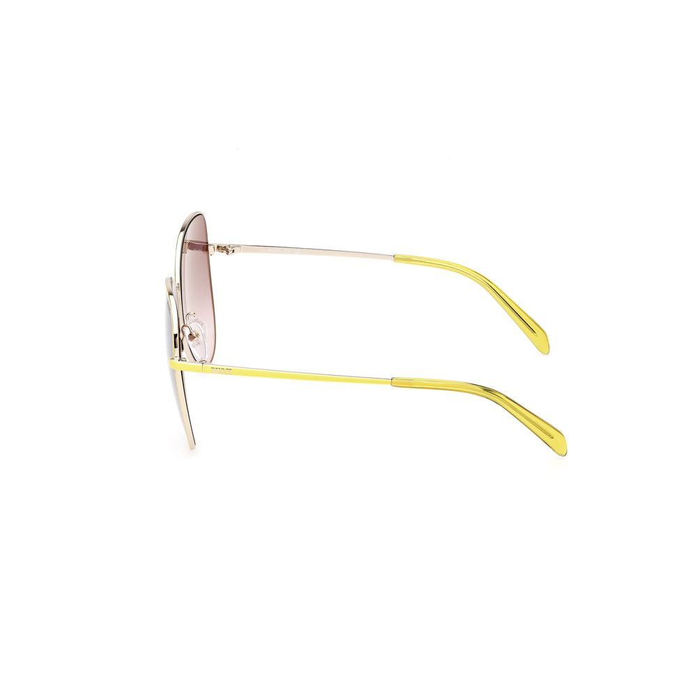 Emilio Pucci Yellow Metal Women's Sunglasses
