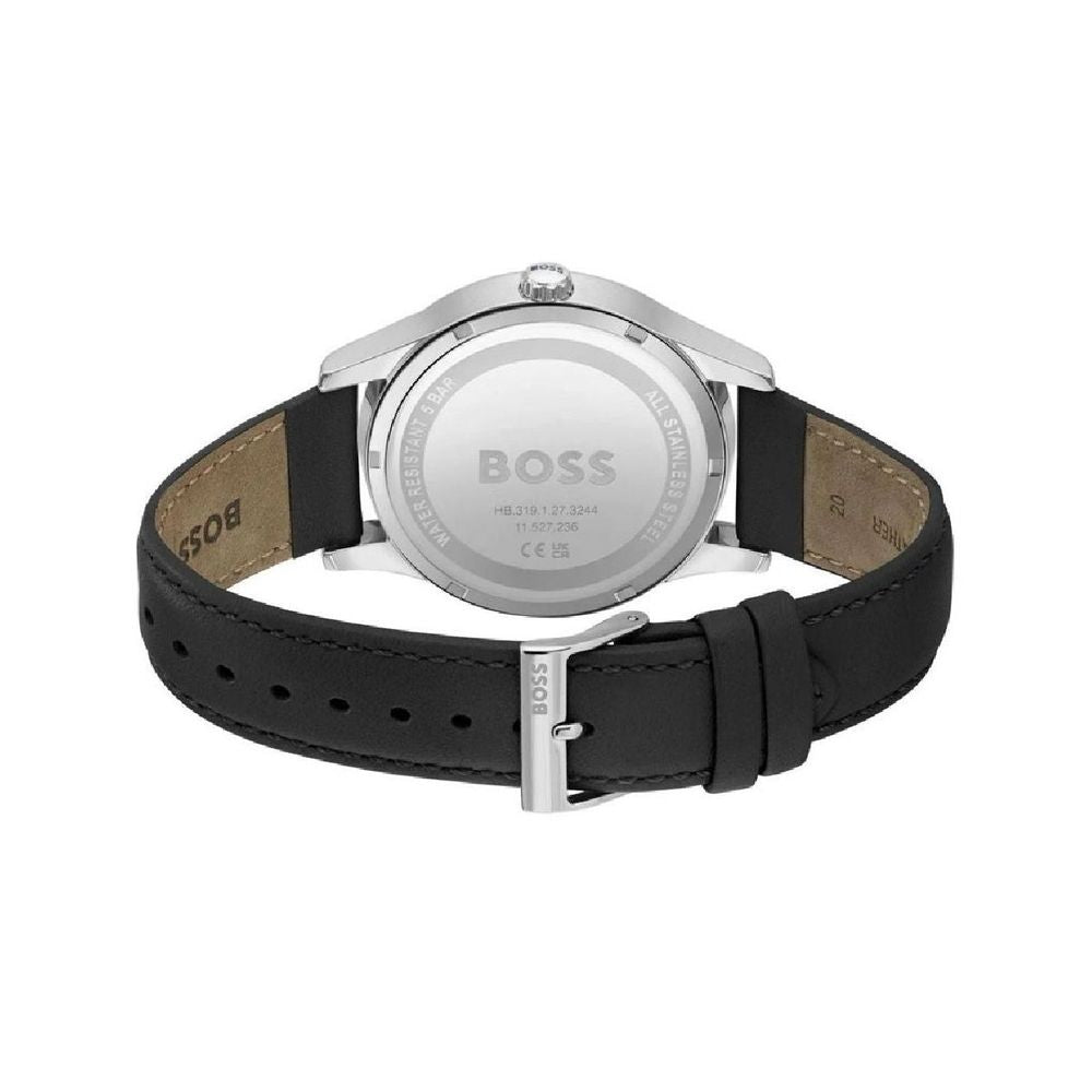 Hugo Boss Black Leather Men's Watch