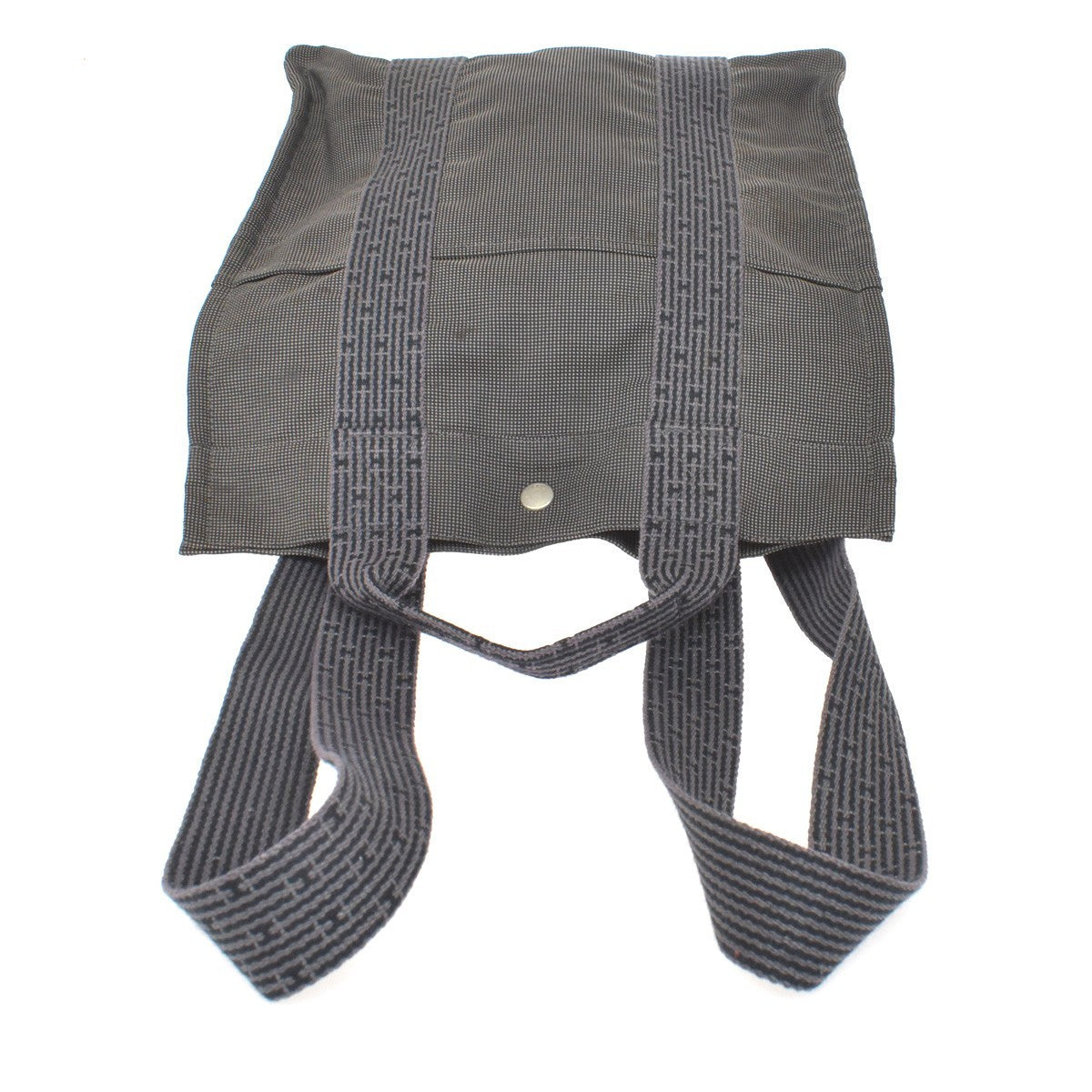 Hermes Herline Canvas Gray Canvas Backpack Bag (Pre-Owned)