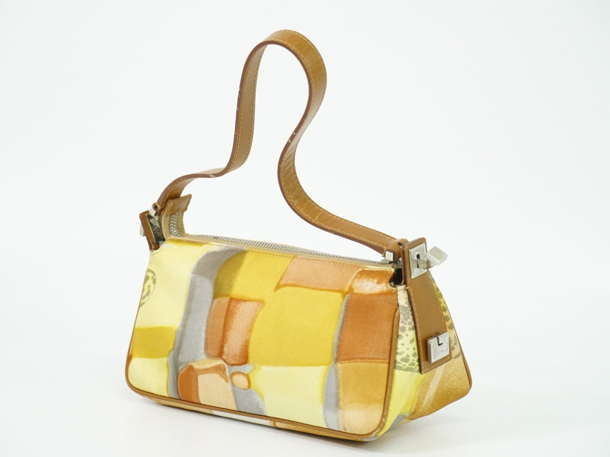 Salvatore Ferragamo Vintage Canvas Multicolour Canvas Shoulder Bag Bag (Pre-Owned)