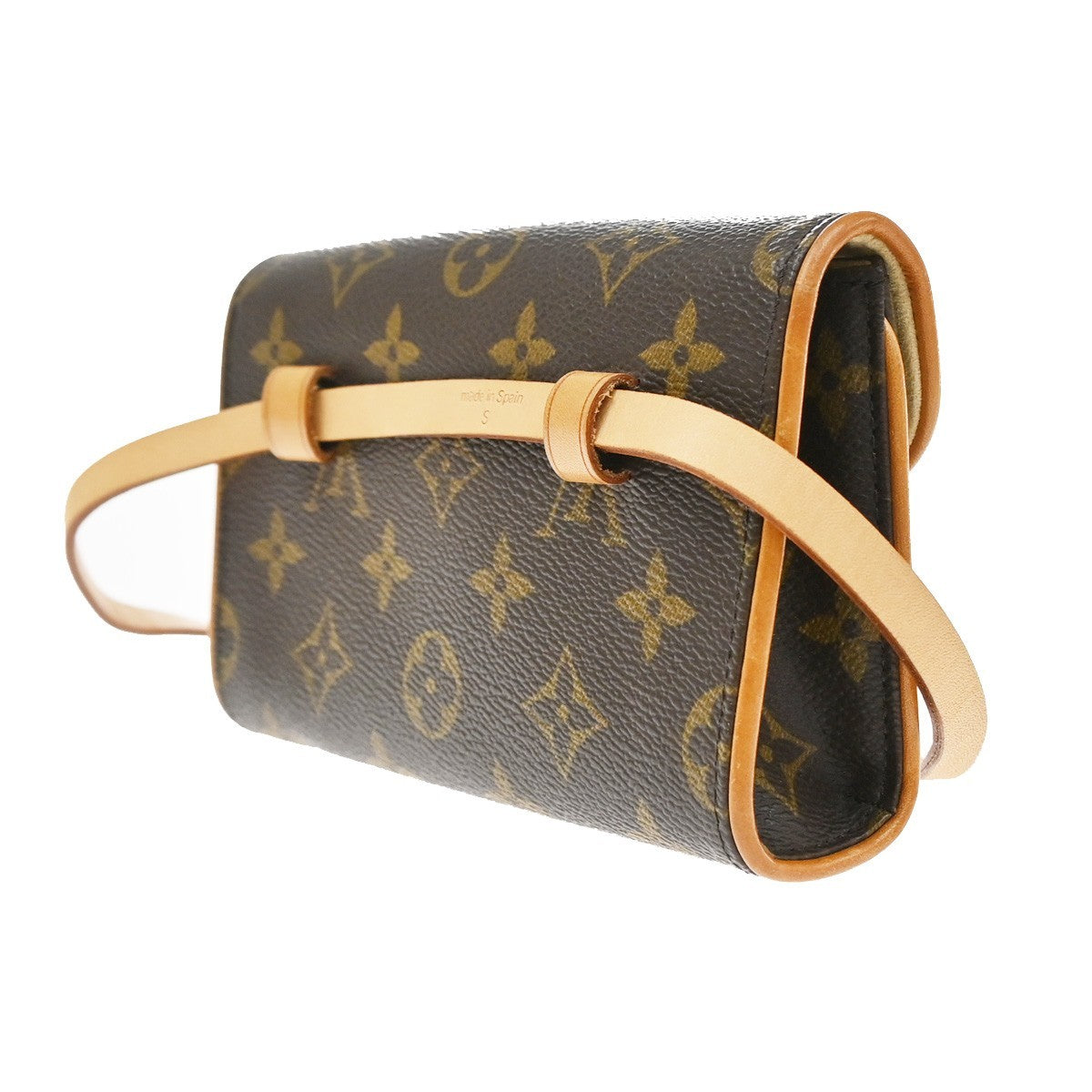 Louis Vuitton Florentine Waist Monogram Canvas Brown Canvas Handbag (Pre-Owned)