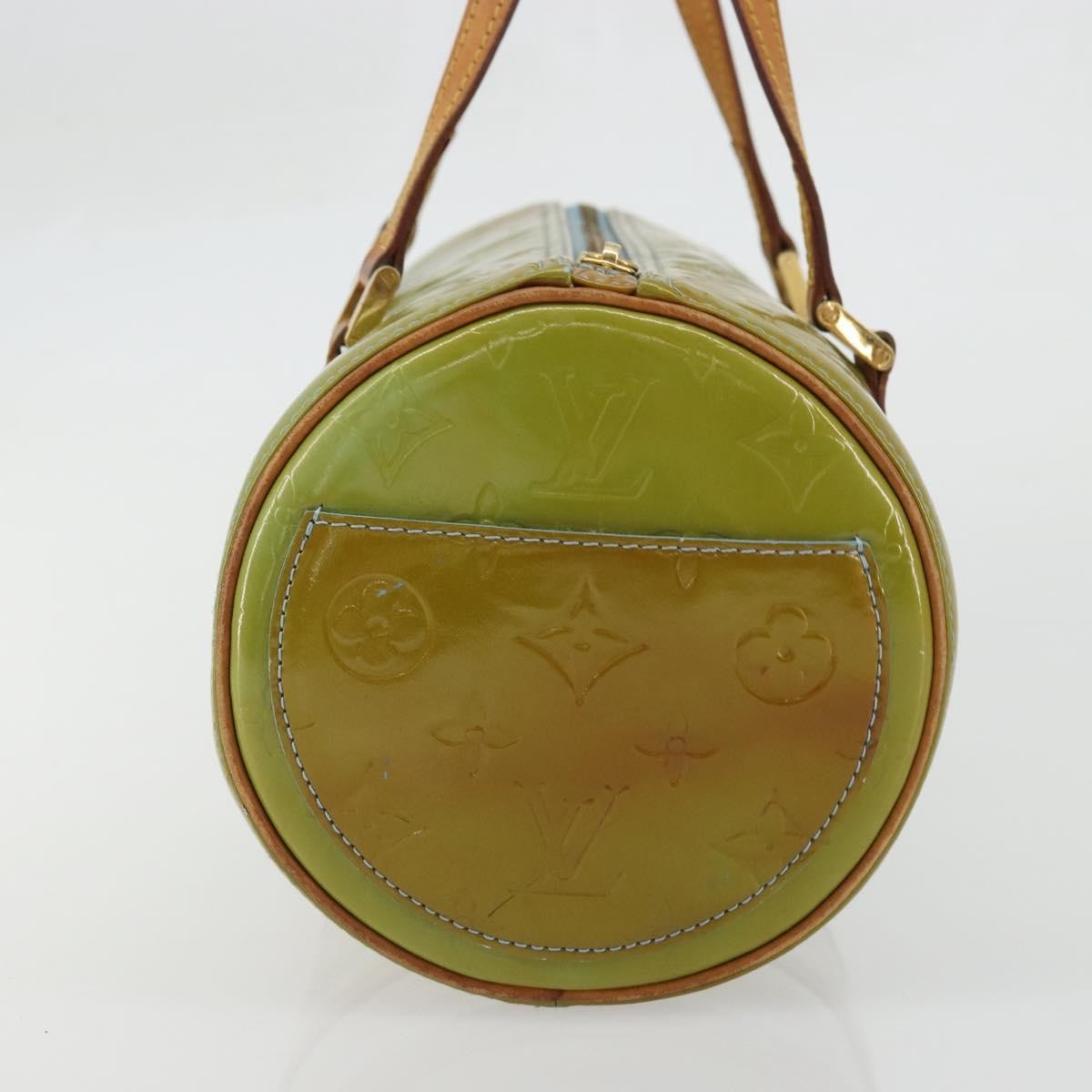 Louis Vuitton Bedford Monogram Vernis Green Patent_Leather Handbag (Pre-Owned)