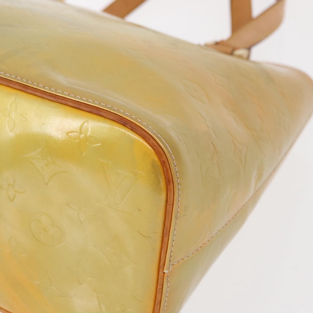 Louis Vuitton Houston Monogram Vernis Yellow Patent_Leather Tote Bag Bag (Pre-Owned)