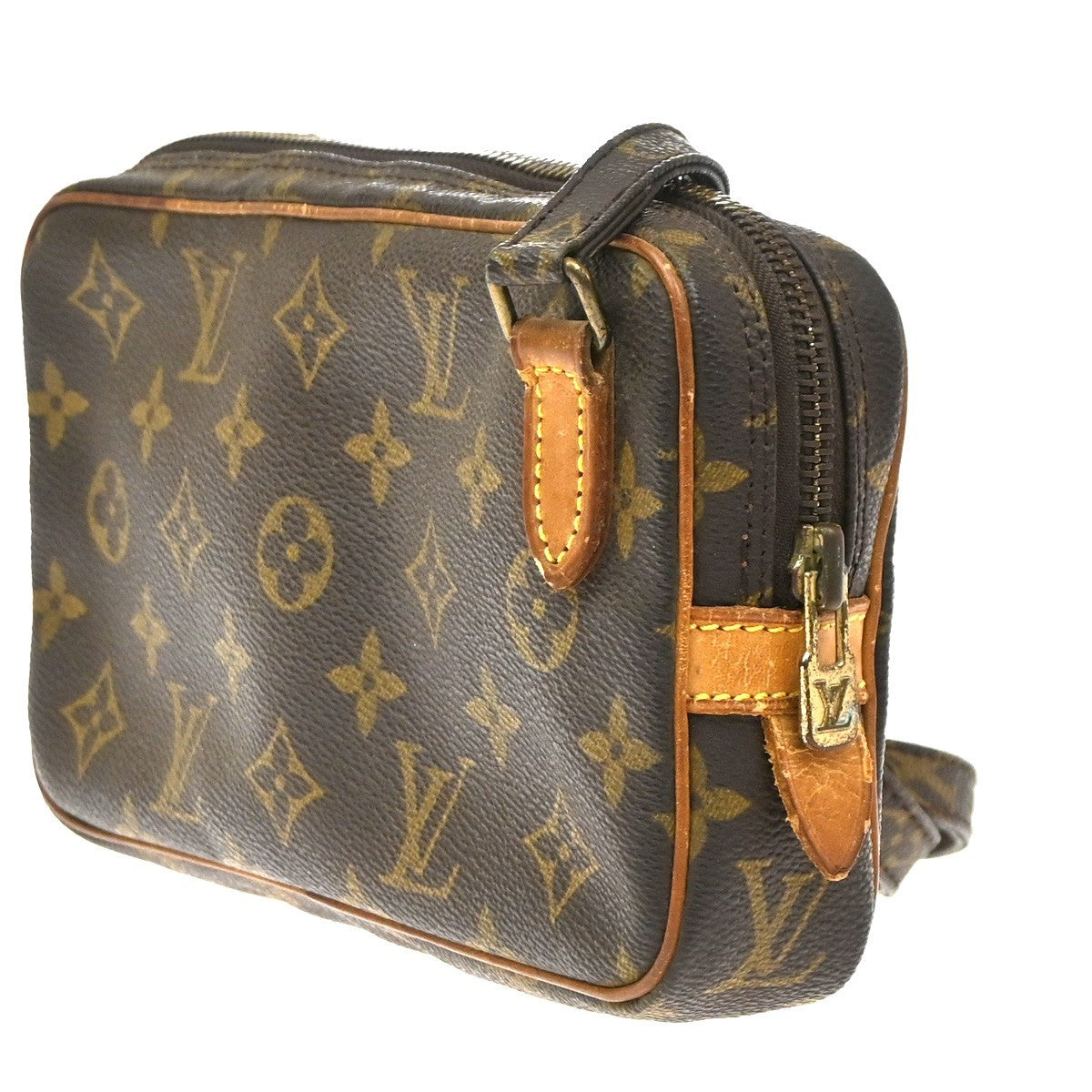 Louis Vuitton Pochette Marly Bandouliere Monogram Canvas Brown Canvas Shoulder Bag Bag (Pre-Owned)