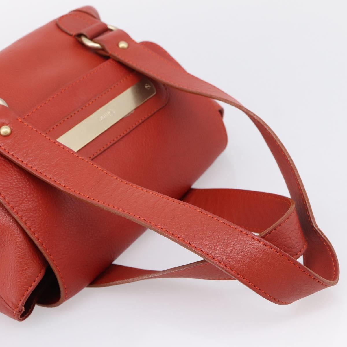 Chloe Handbag Leather Red Leather Handbag (Pre-Owned)