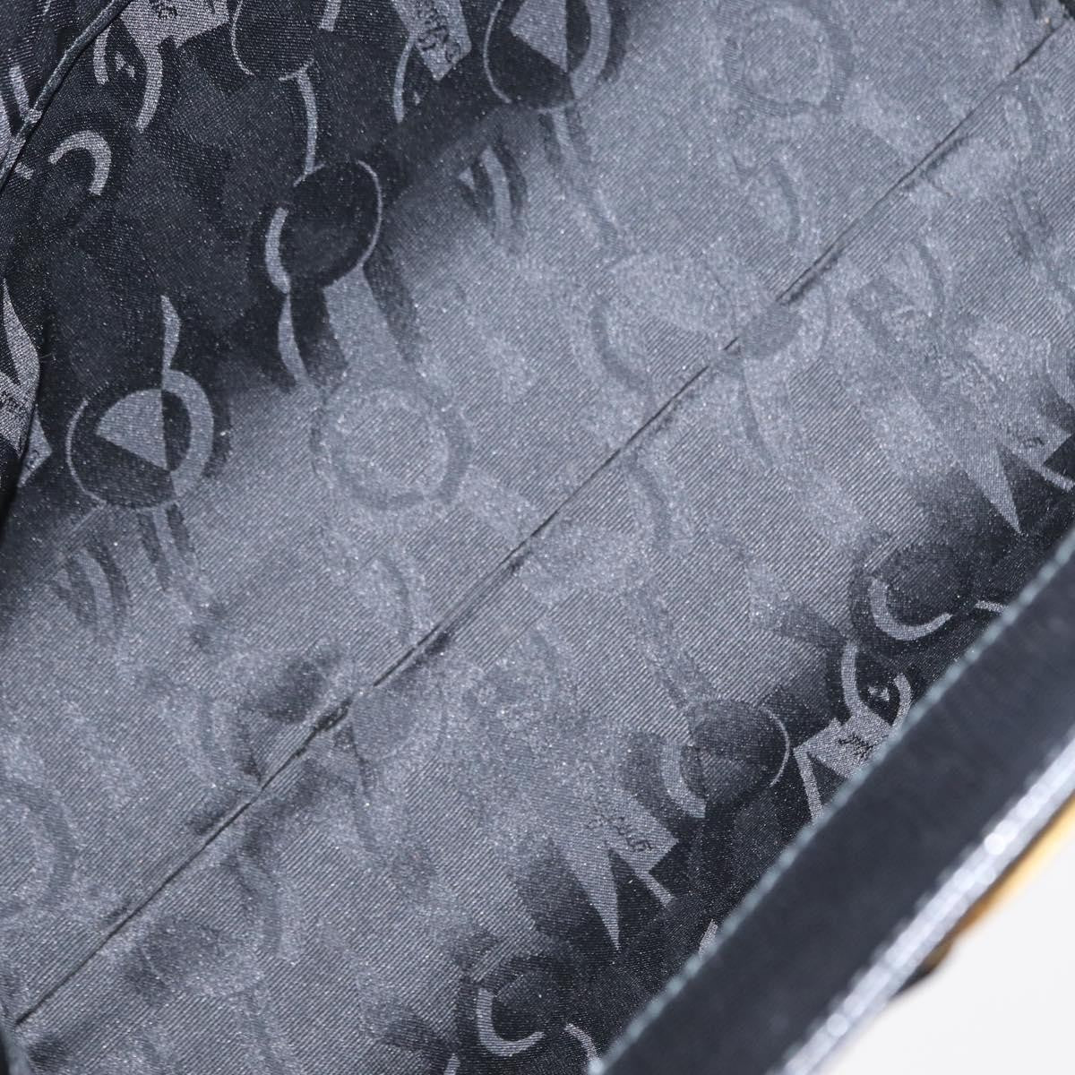 Salvatore Ferragamo Vintage Vara Bow Tote Lizard Embossed Leather Black Leather Tote Bag Bag (Pre-Owned)