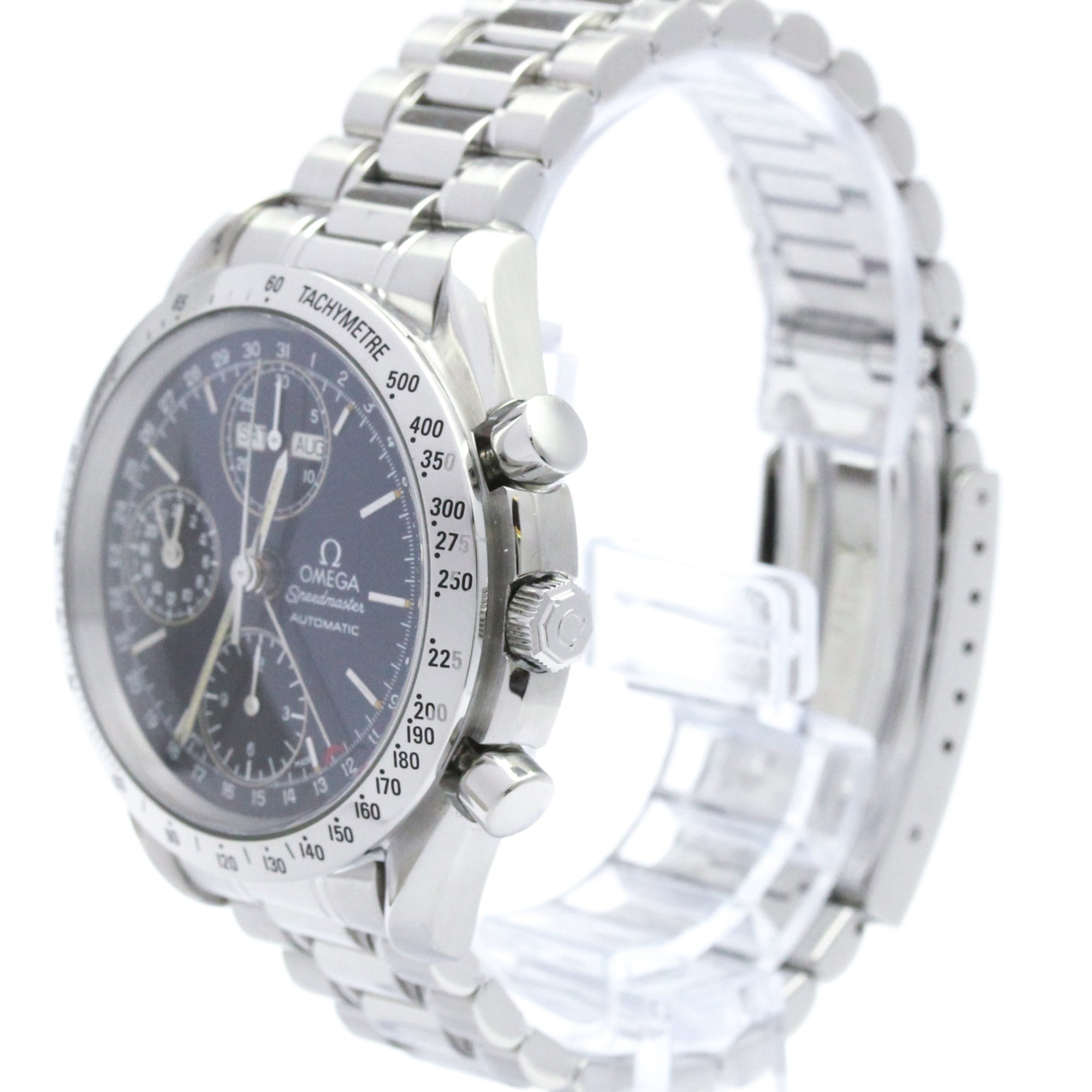 Omega Speedmaster Triple Calendar Chronograph Automatic Stainless Steel Watch (Pre-Owned)