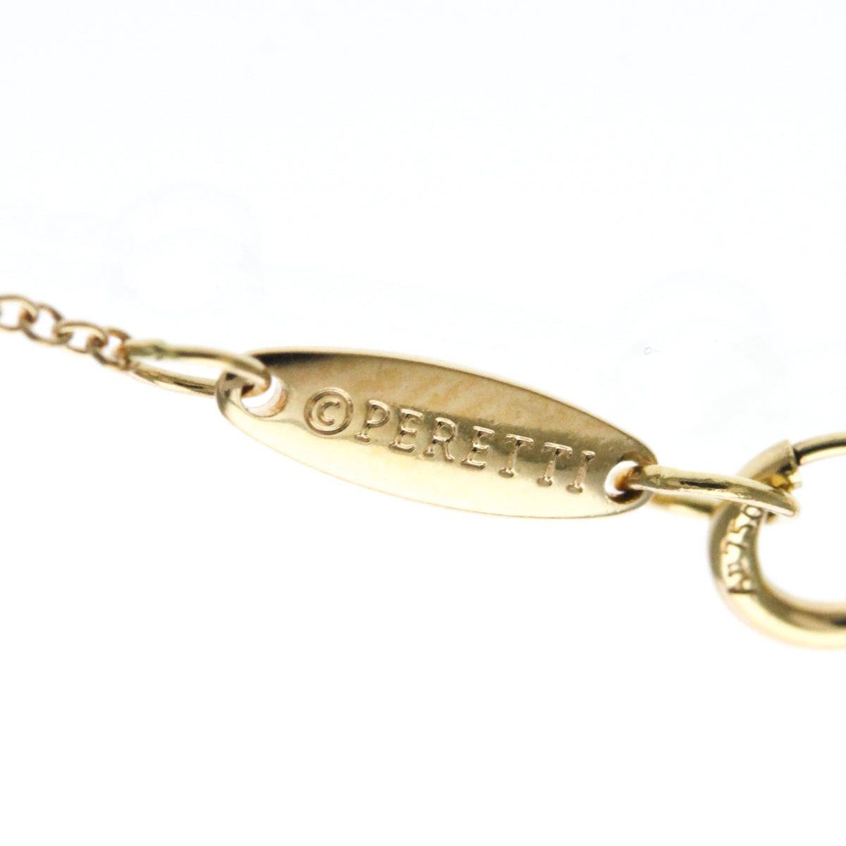 Tiffany & Co. Elsa Peretti Bean Pendant 18K Rose Gold Gold Pink_Gold Necklace Jewelry (Pre-Owned)