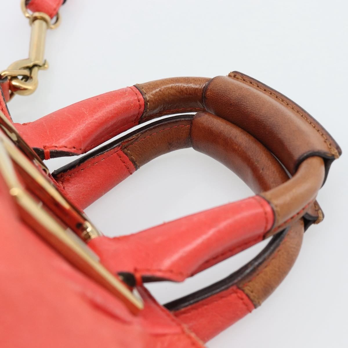 Chloe Ethel Leather Red Leather Handbag (Pre-Owned)