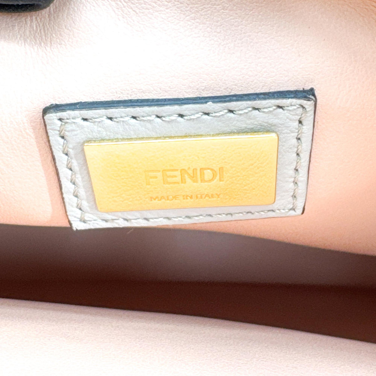 Fendi 2Jours Leather Gray Leather Handbag (Pre-Owned)