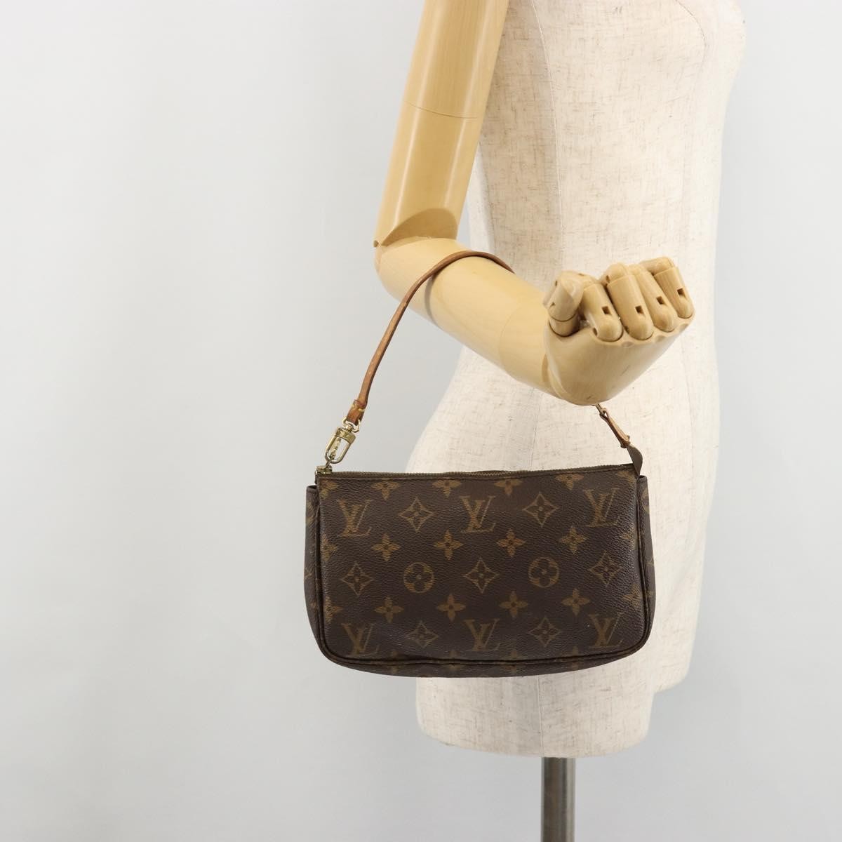 Louis Vuitton Pochette Accessoires Nm Monogram Canvas Brown Canvas Clutche & Pouche Bag (Pre-Owned)