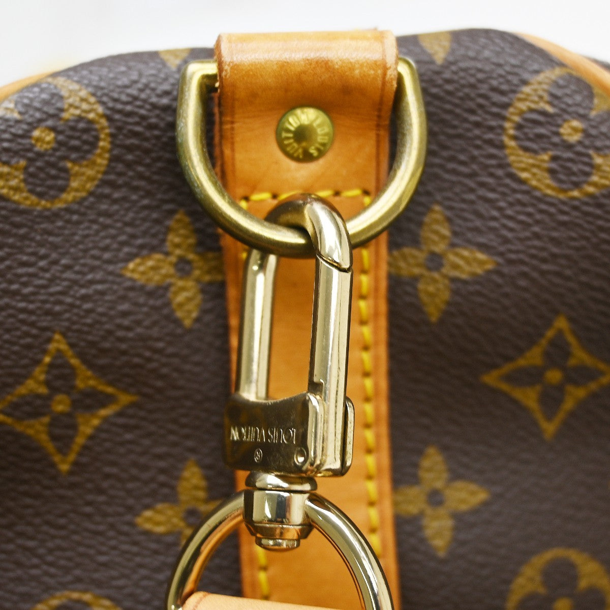Louis Vuitton Keepall Bandouliere Monogram Canvas Brown Canvas Travel Bag Bag (Pre-Owned)