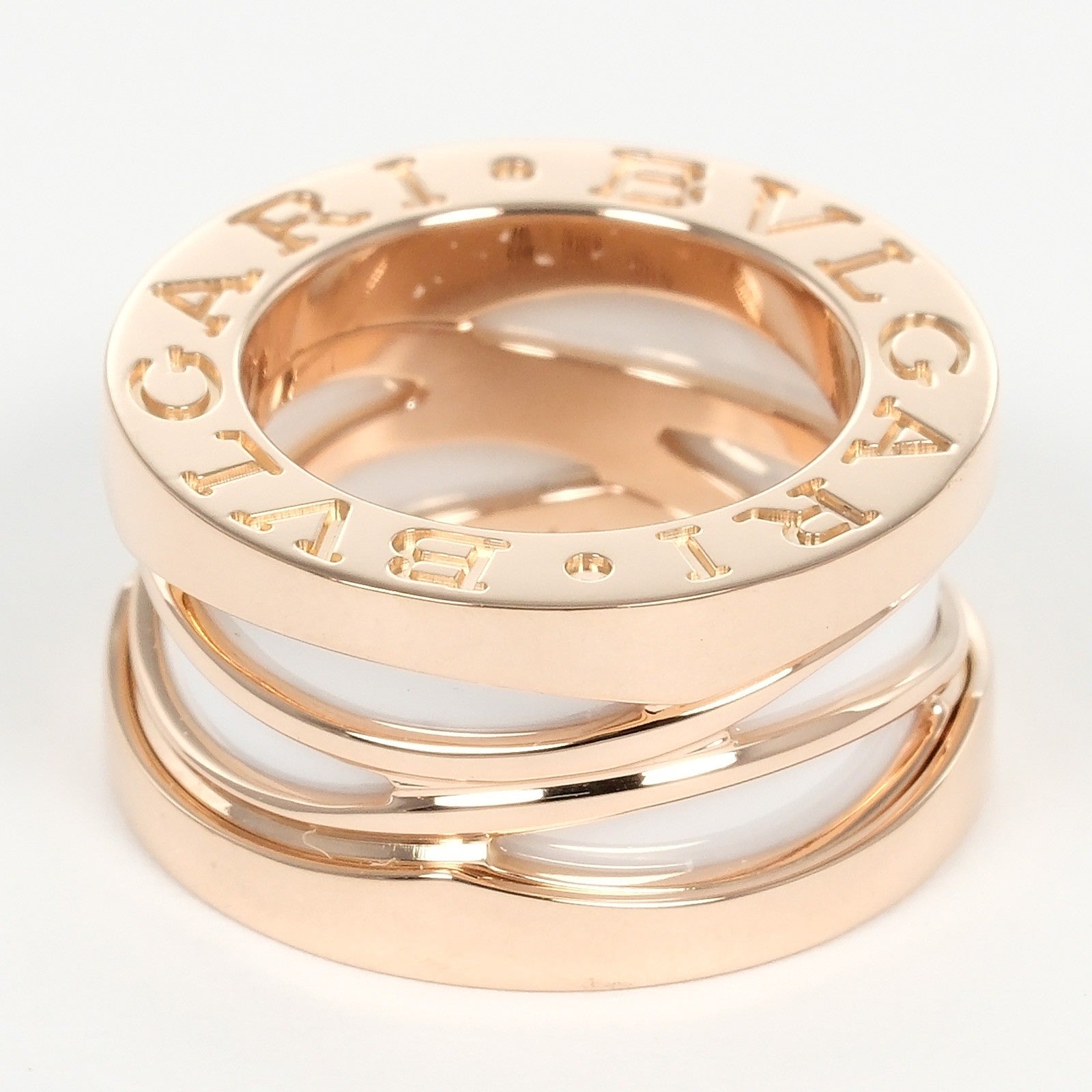Bvlgari B.Zero1 Design Legend Zaha Hadid Pendant 18K Rose Gold With Ceramic Gold Rose_Gold Necklace Jewelry (Pre-Owned)