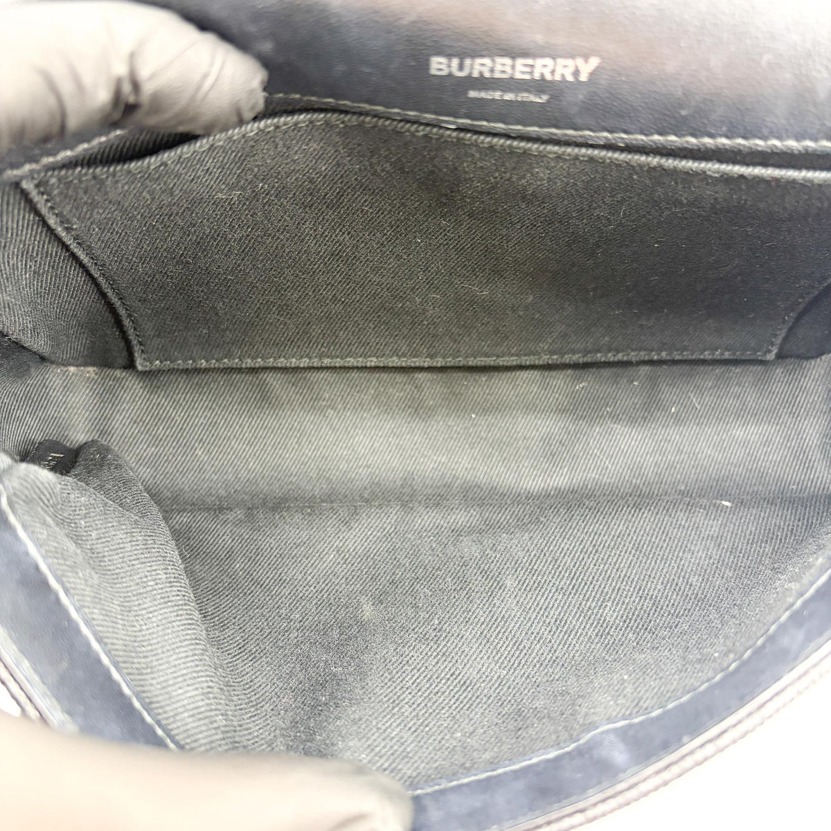 Burberry Lola Wallet On Chain Quilted Leather Black Calfskin Crossbody Bag Bag (Pre-Owned)