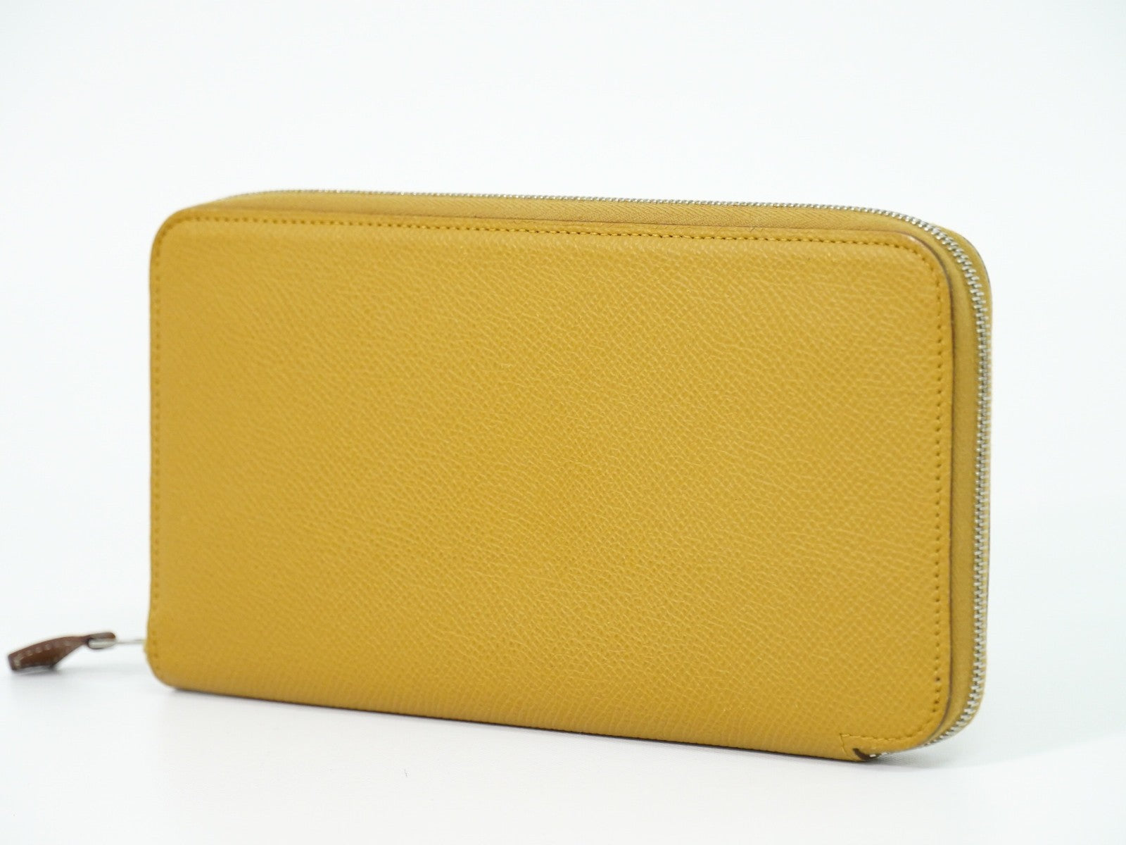 Hermes Azap Silkin Epsom Leather Silk Beige Leather Wallets Accessory (Pre-Owned)