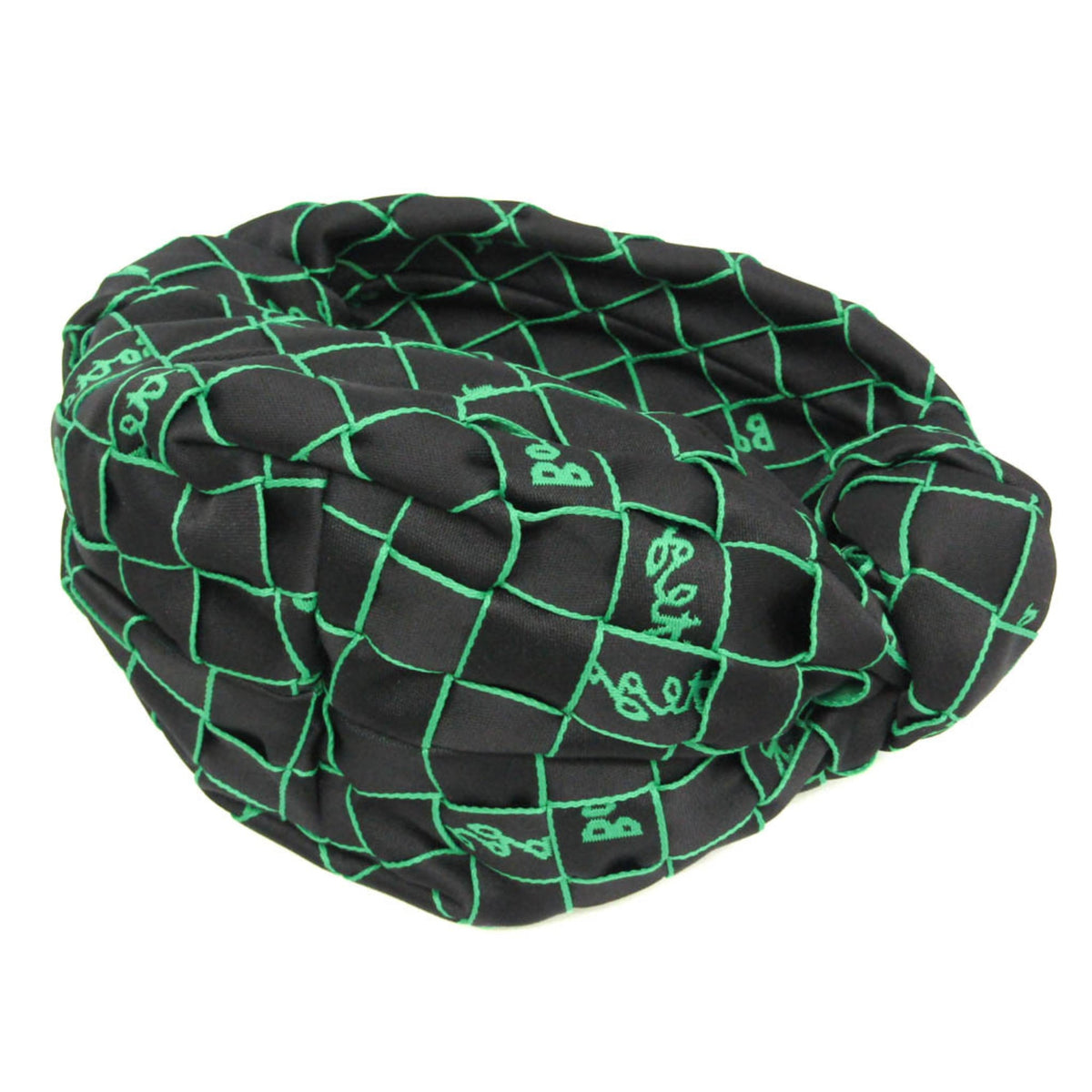 Bottega Veneta Double Knot Hobo Intrecciato Effect Jacquard Multicolour Nylon Shoulder Bag Bag (Pre-Owned)