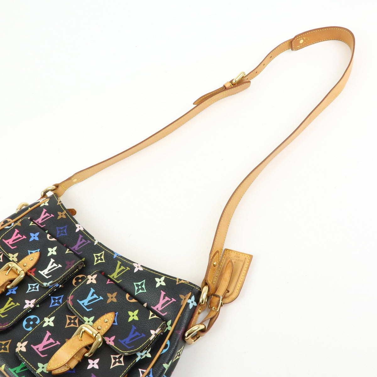Louis Vuitton Lodge Monogram Multicolor Black Canvas Handbag (Pre-Owned)