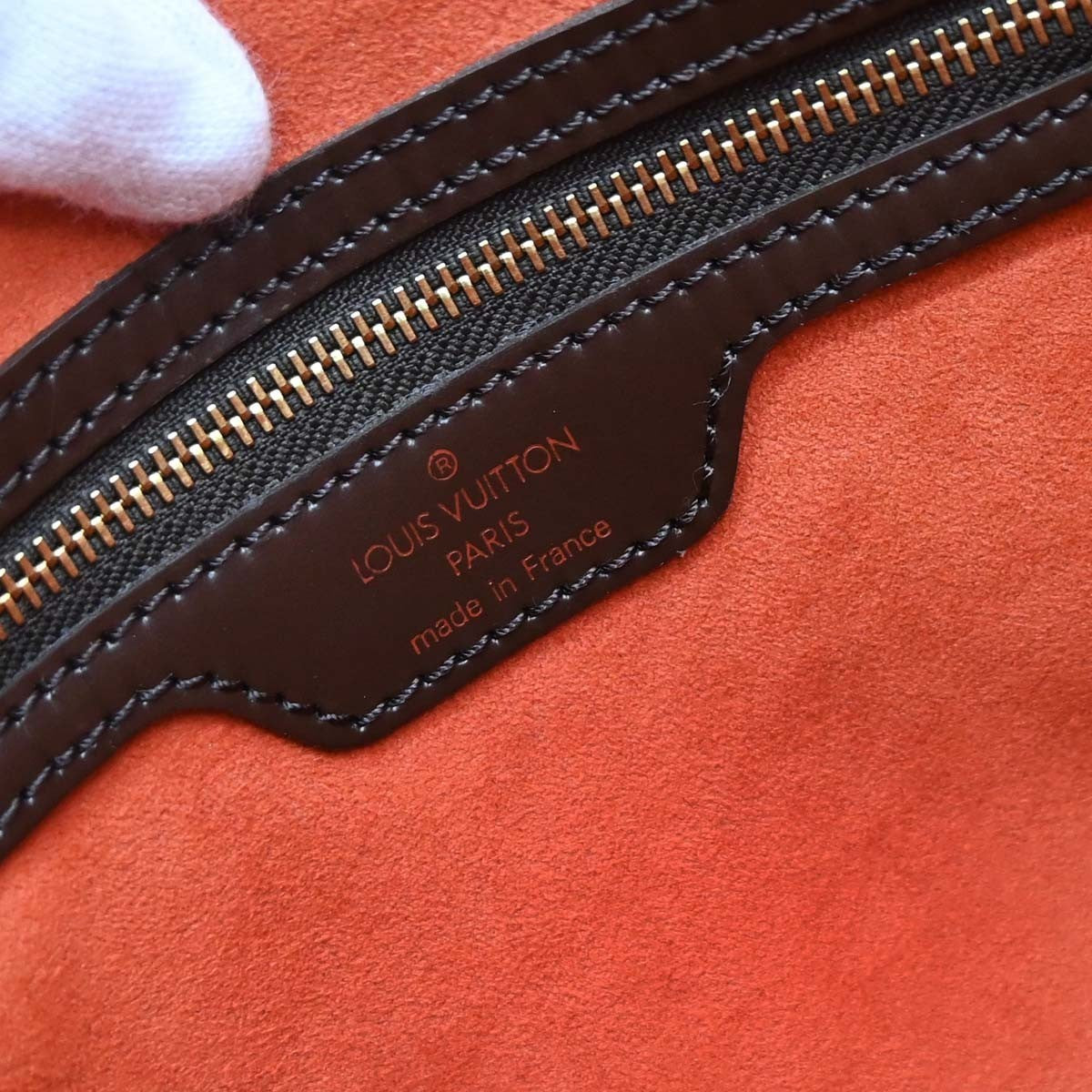 Louis Vuitton Uzes Damier Ebene Brown Canvas Tote Bag Bag (Pre-Owned)
