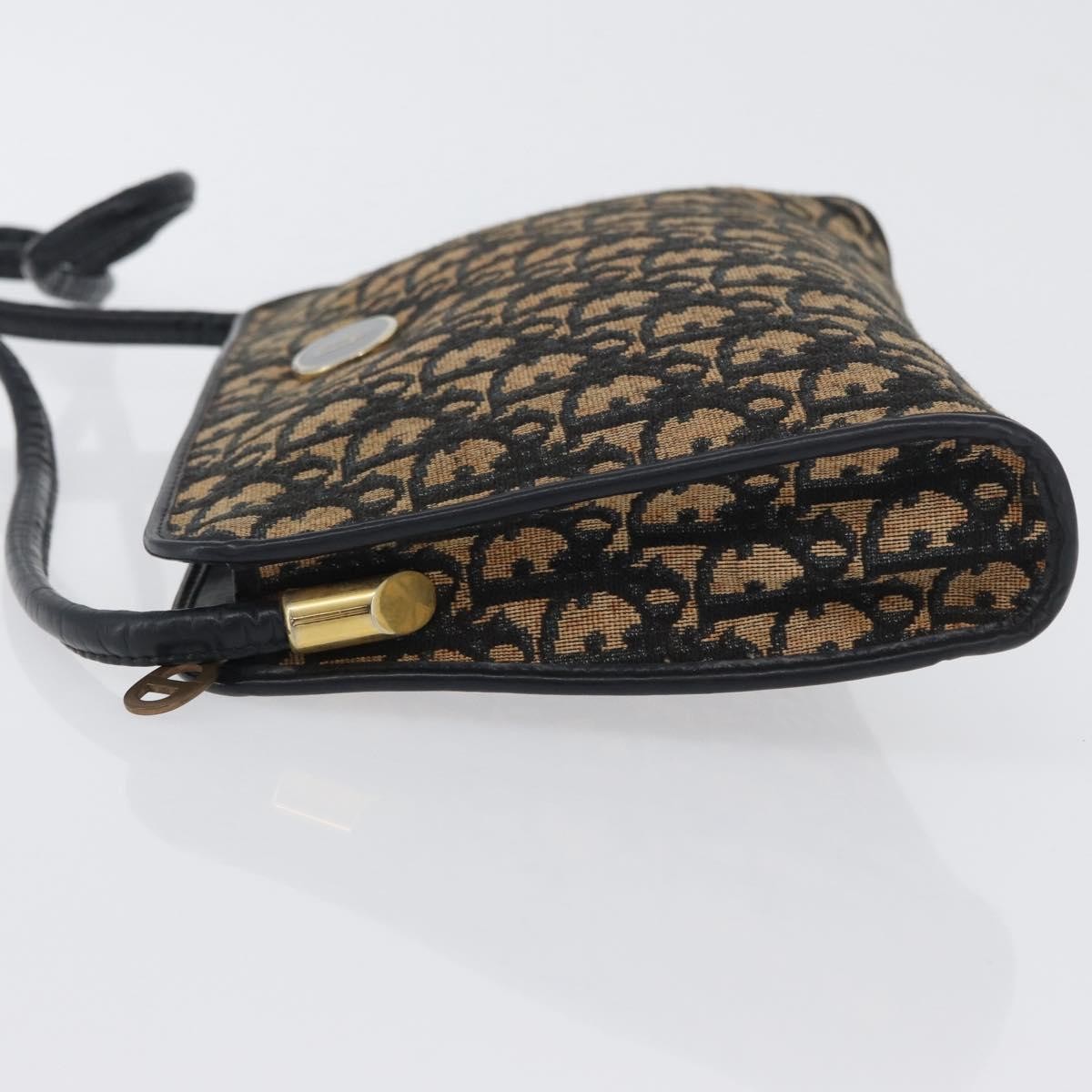 Christian Dior Vintage Trotter Canvas Navy Canvas Shoulder Bag Bag (Pre-Owned)
